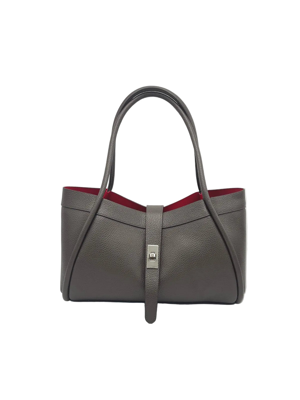 Women's Genuine Leather Handbag with Crossbody Strap, Made in Italy, art. 112724