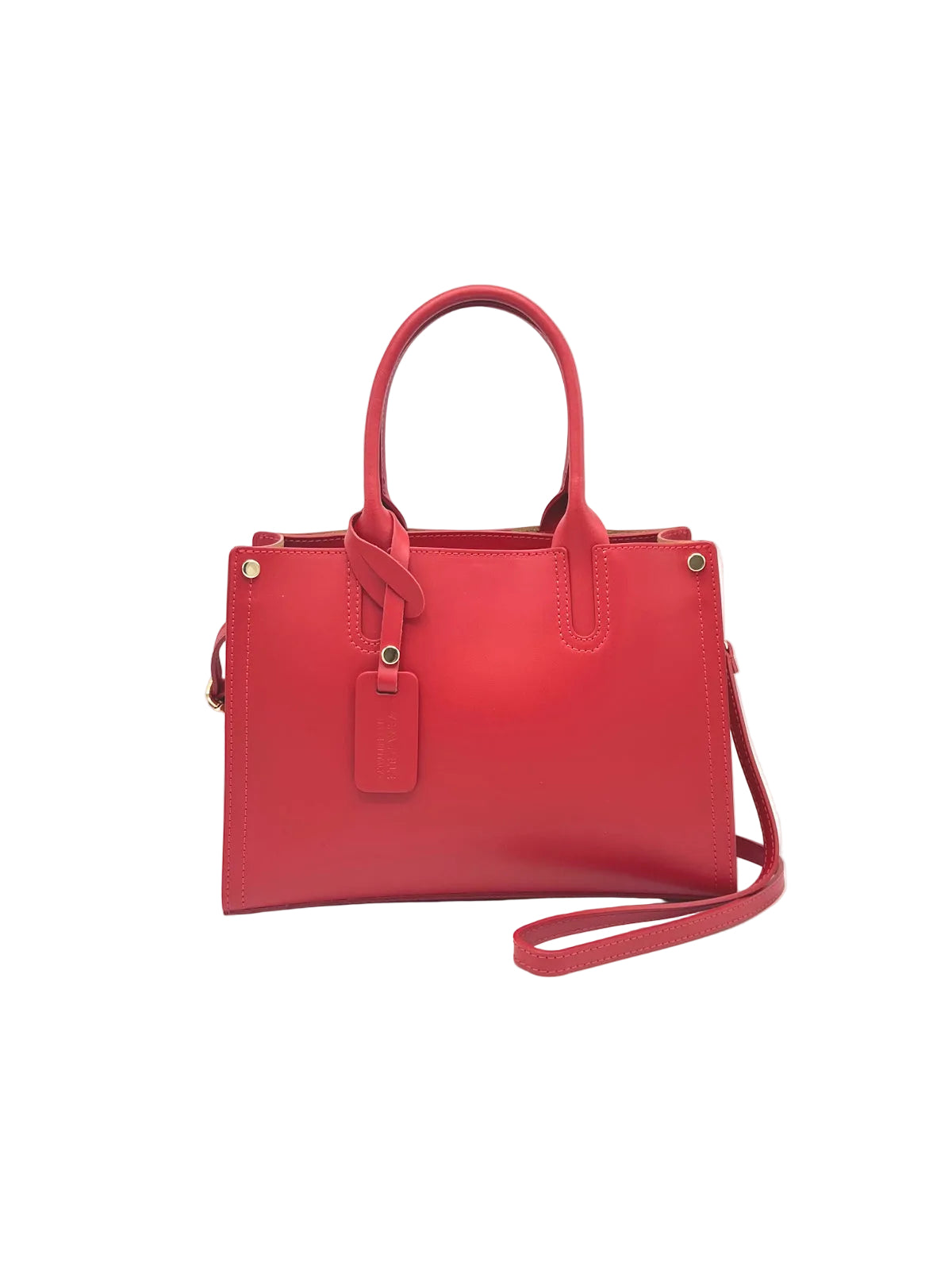 Women's Genuine Leather Handbag with Crossbody Strap, Made in Italy, art. 112577New