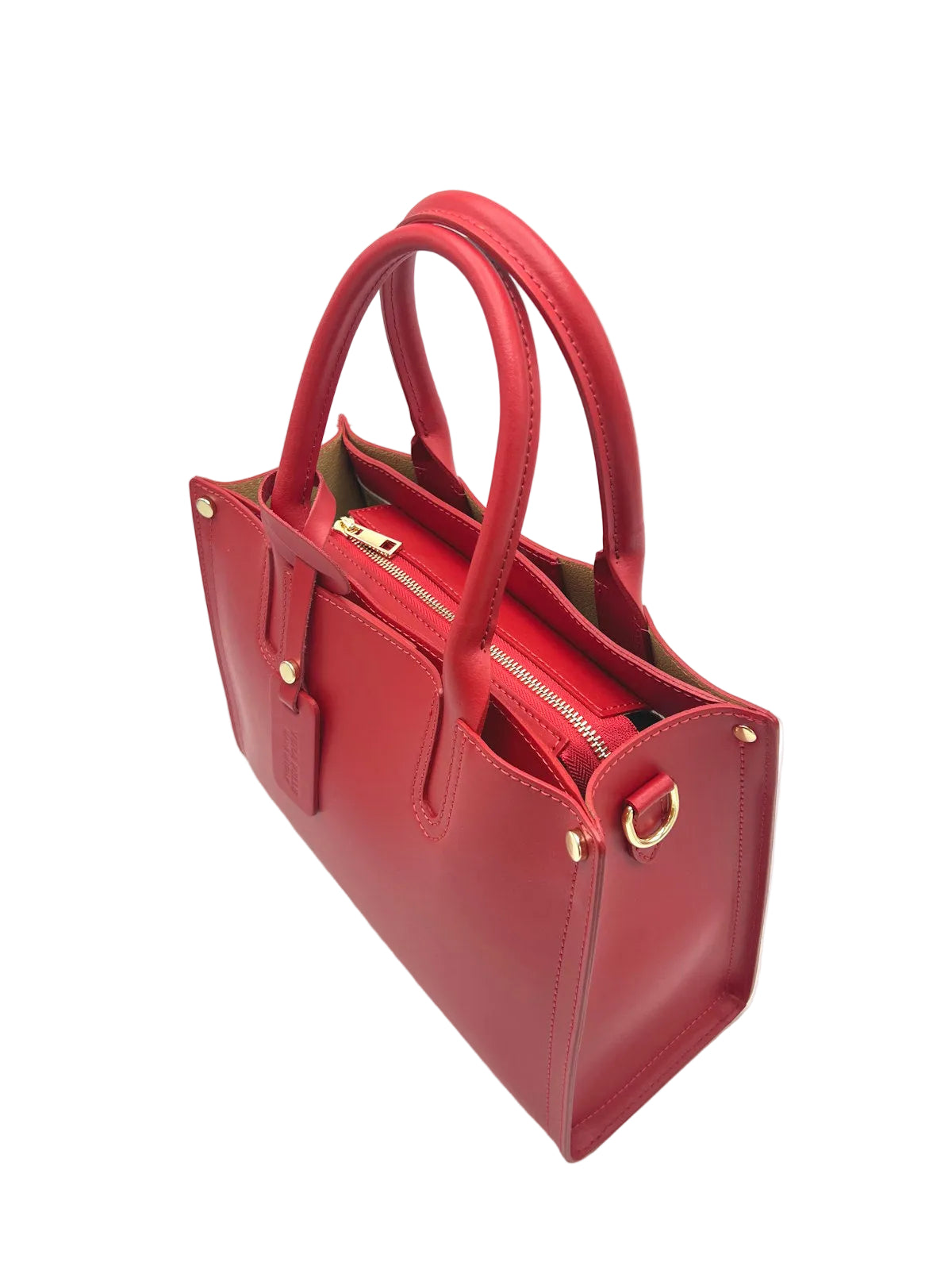 Women's Genuine Leather Handbag with Crossbody Strap, Made in Italy, art. 112577New