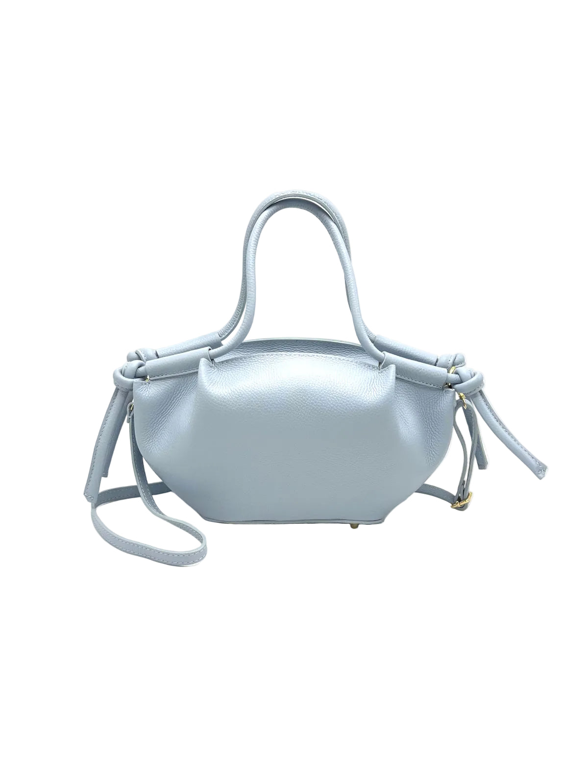 Women's Genuine Leather Top Handle Bag with Crossbody Strap, Made in Italy, art. 112727