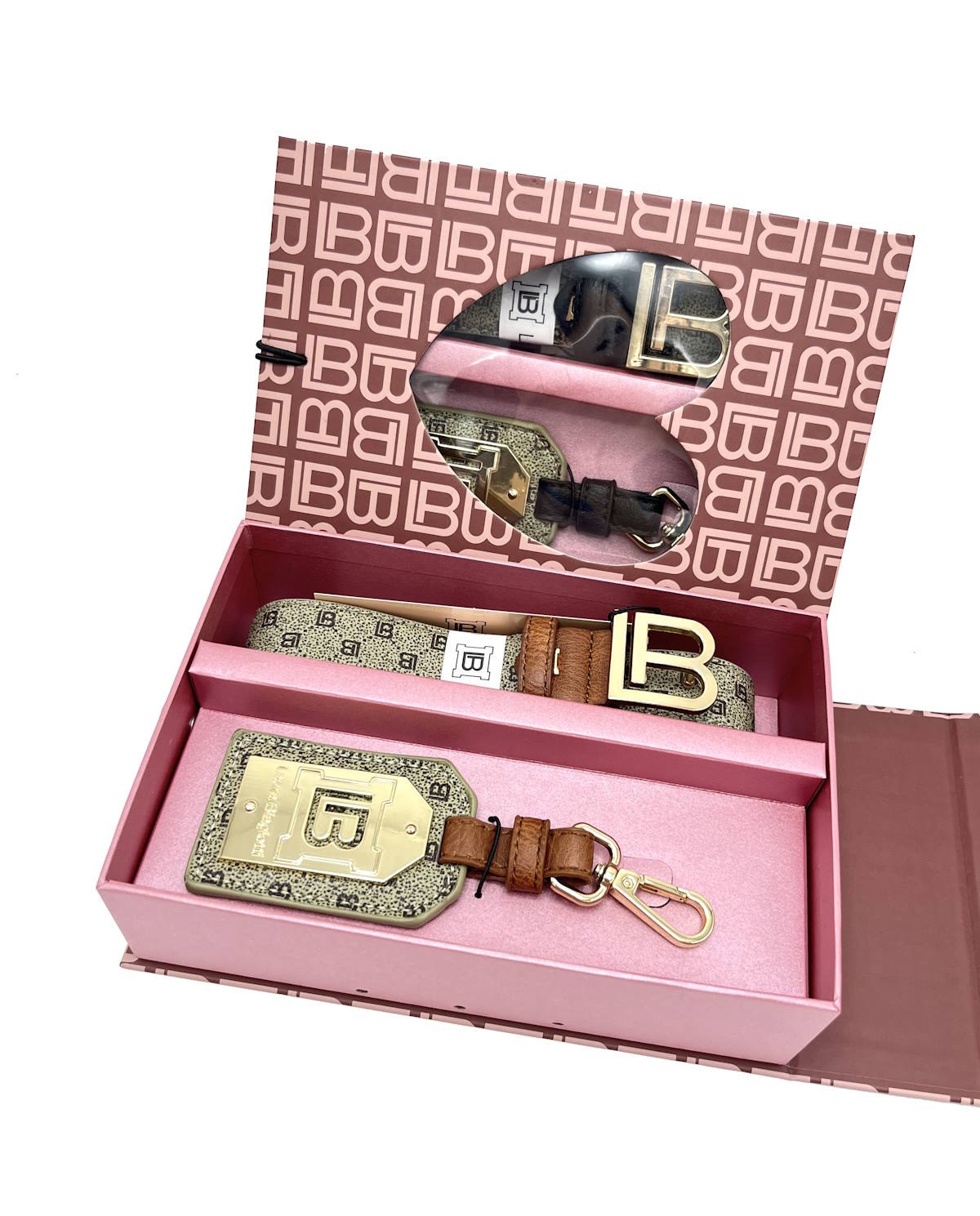 Set belt and key holder, Laura Biagiotti gift box, for women, art. CLB23W-052