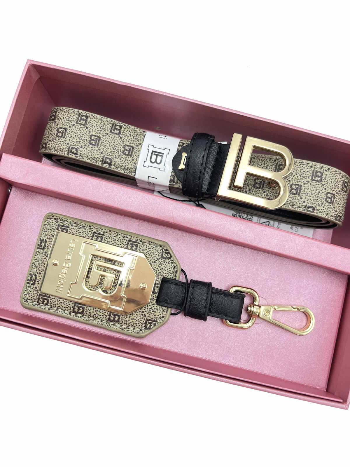 Set belt and key holder, Laura Biagiotti gift box, for women, art. CLB23W-052