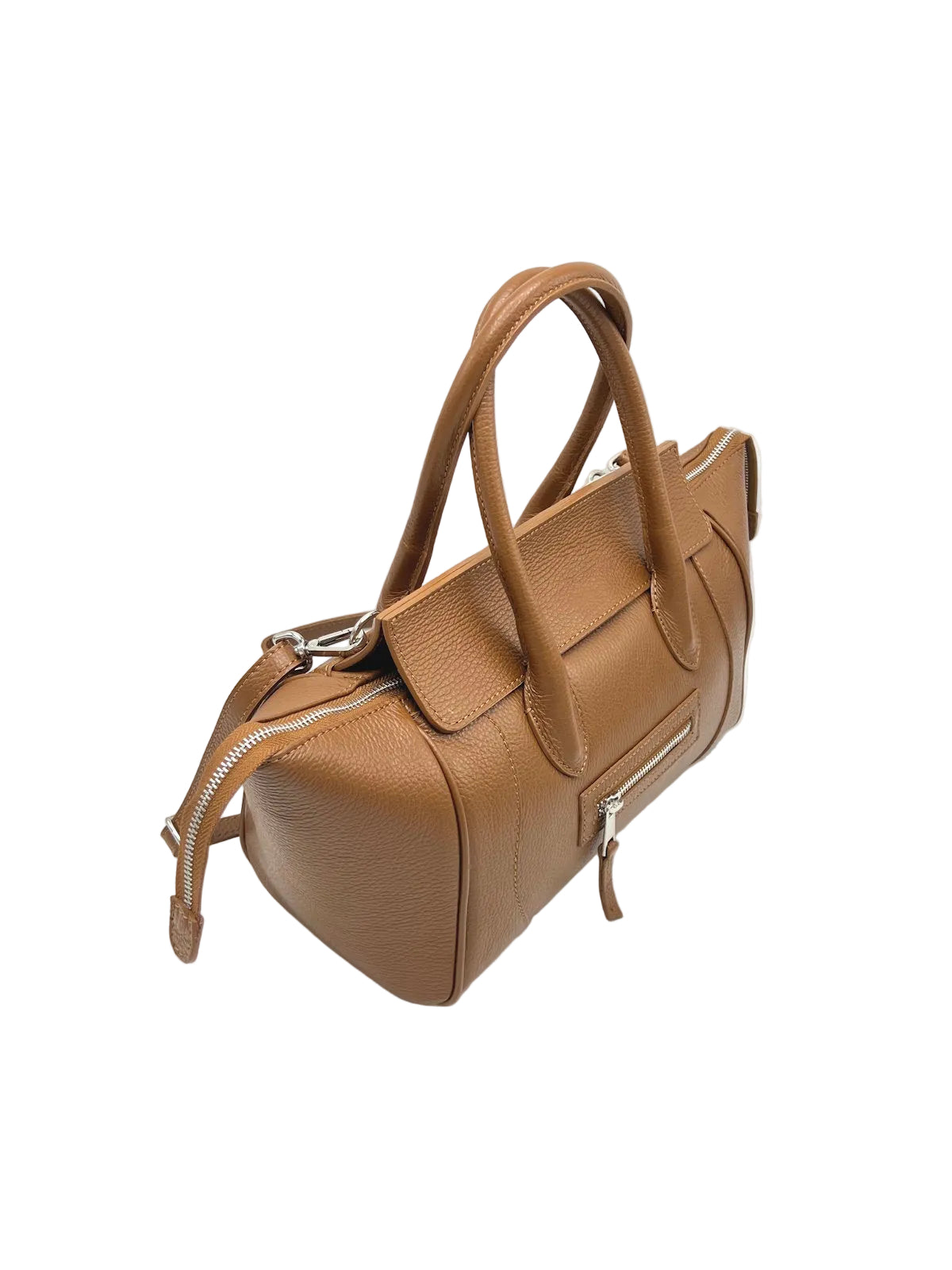 Women's Genuine Leather Handbag with Crossbody Strap, Made in Italy, art. 112723