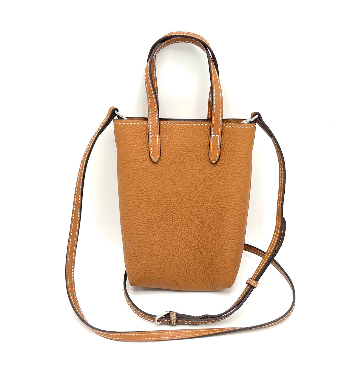 Genuine leather mini shoulder bag, art. 2511