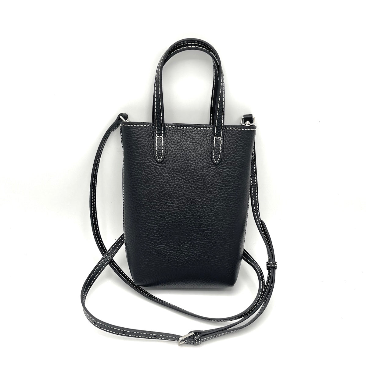 Genuine leather mini shoulder bag, art. 2511