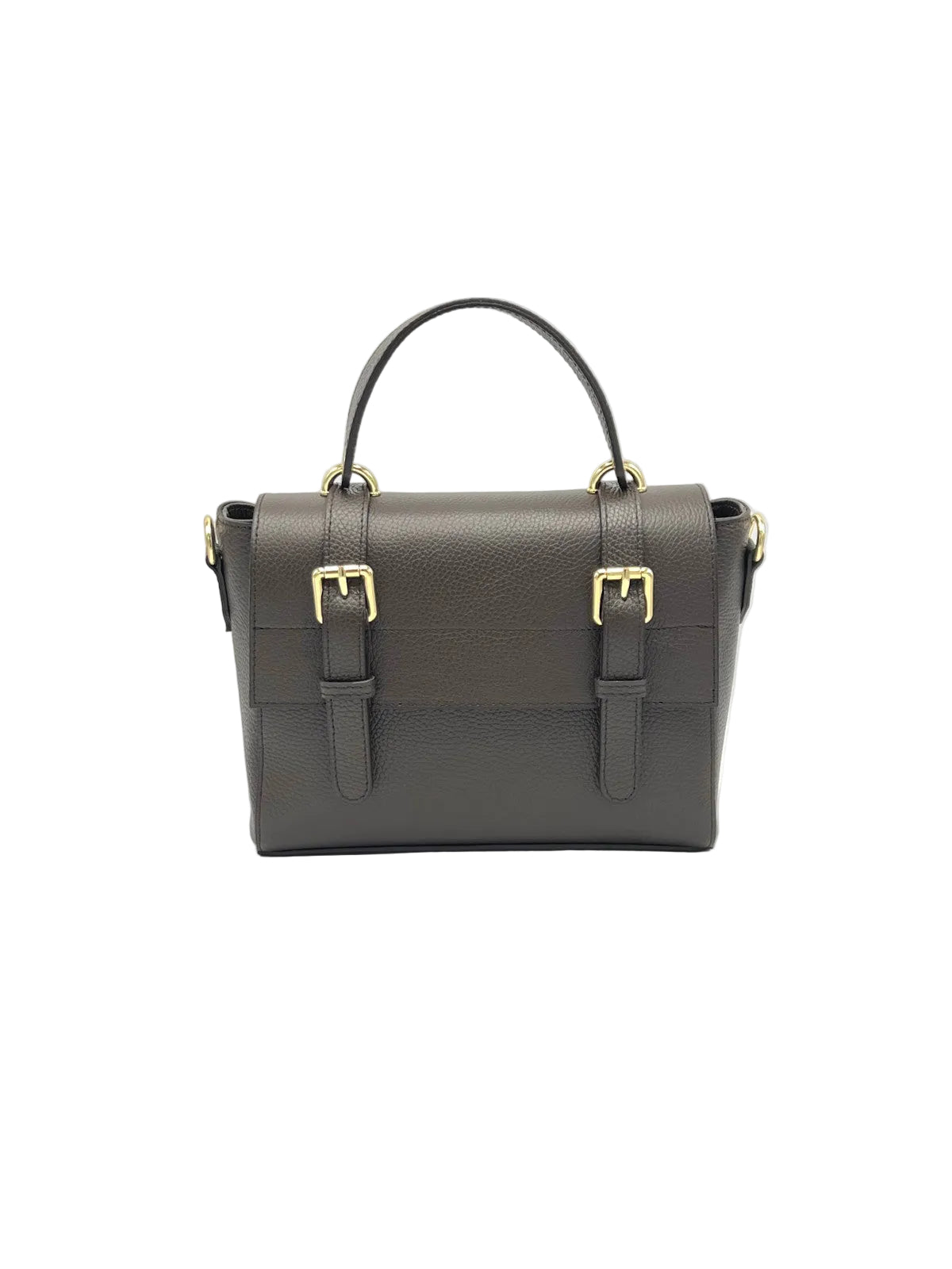 Women's Classic Genuine Leather Top-Handle Satchel, Made in Italy, art. 112730
