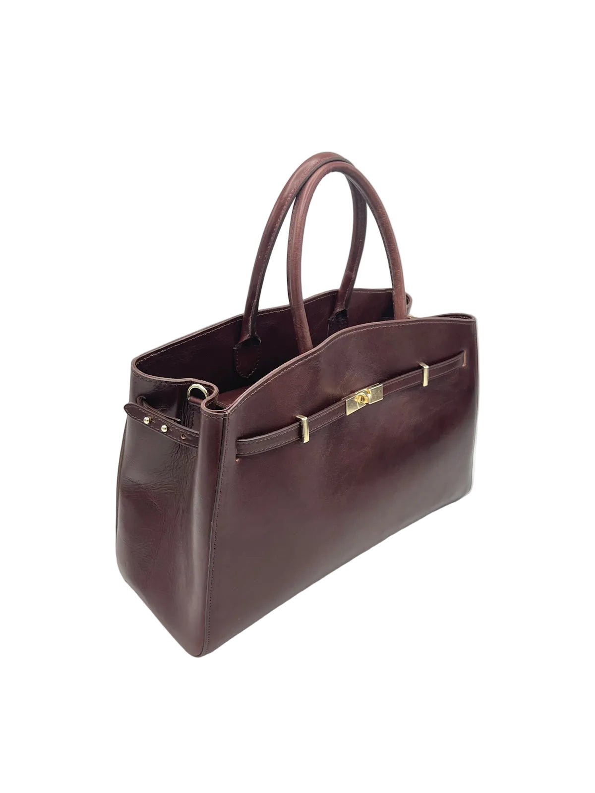 Women's Genuine Leather Hand Bag with Crossbody Strap, Made in Italy, art. 112731