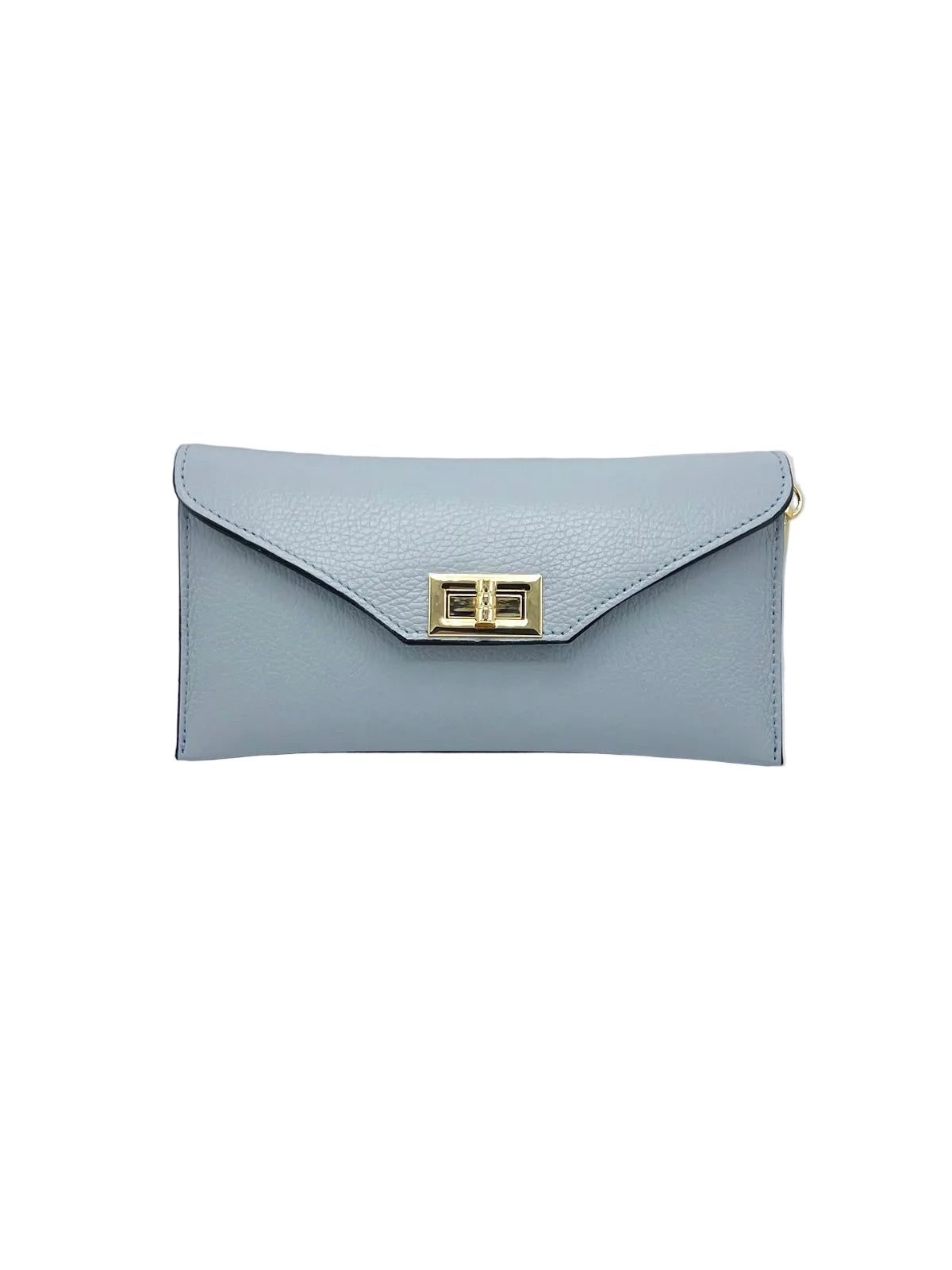 Genuine Leather Convertible Clutch with Crossbody Chain, Made in Italy, art. 112734