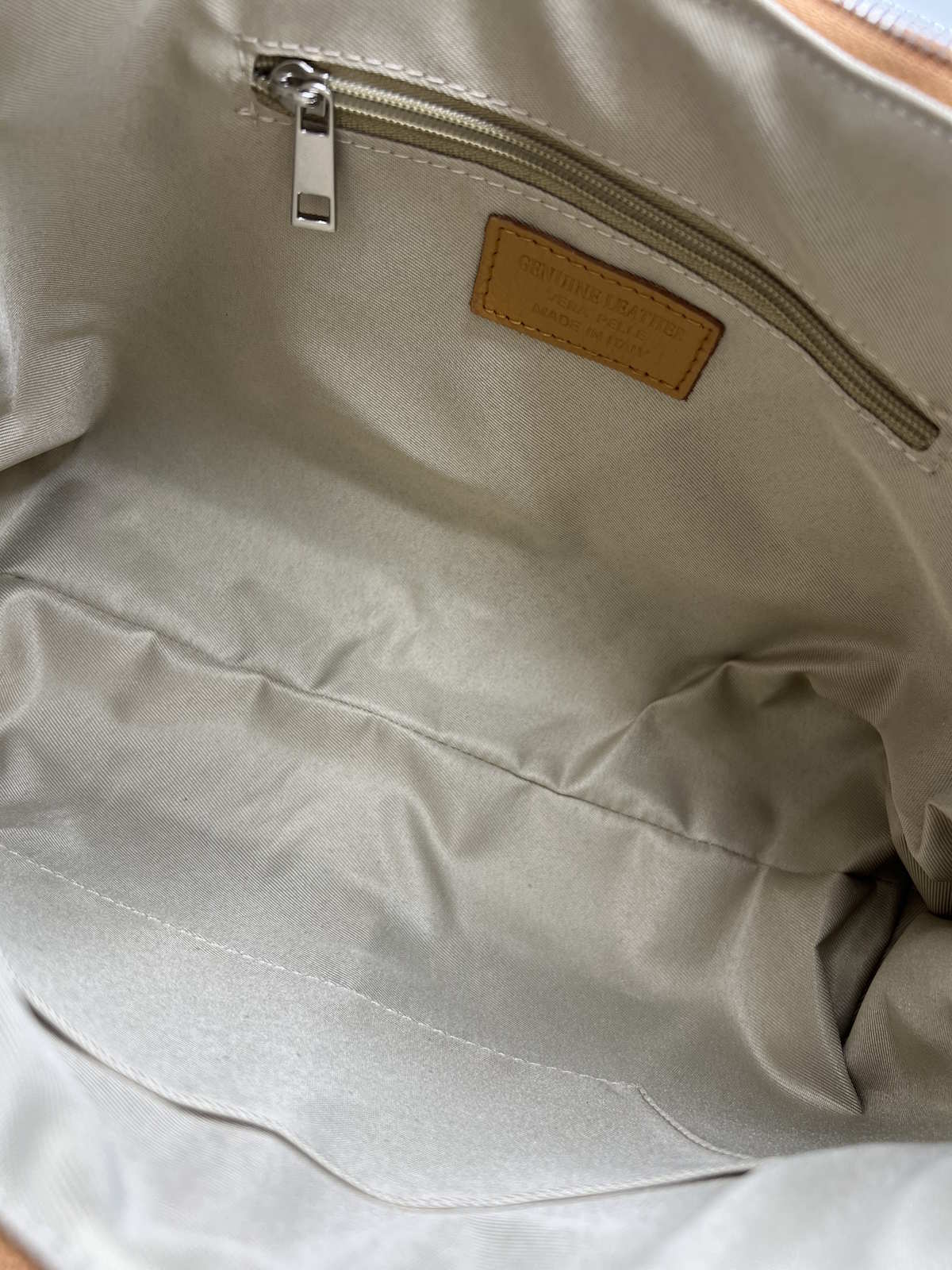 Borsa a tracolla in vera pelle con tracolla, Made in Italy, art. 112648