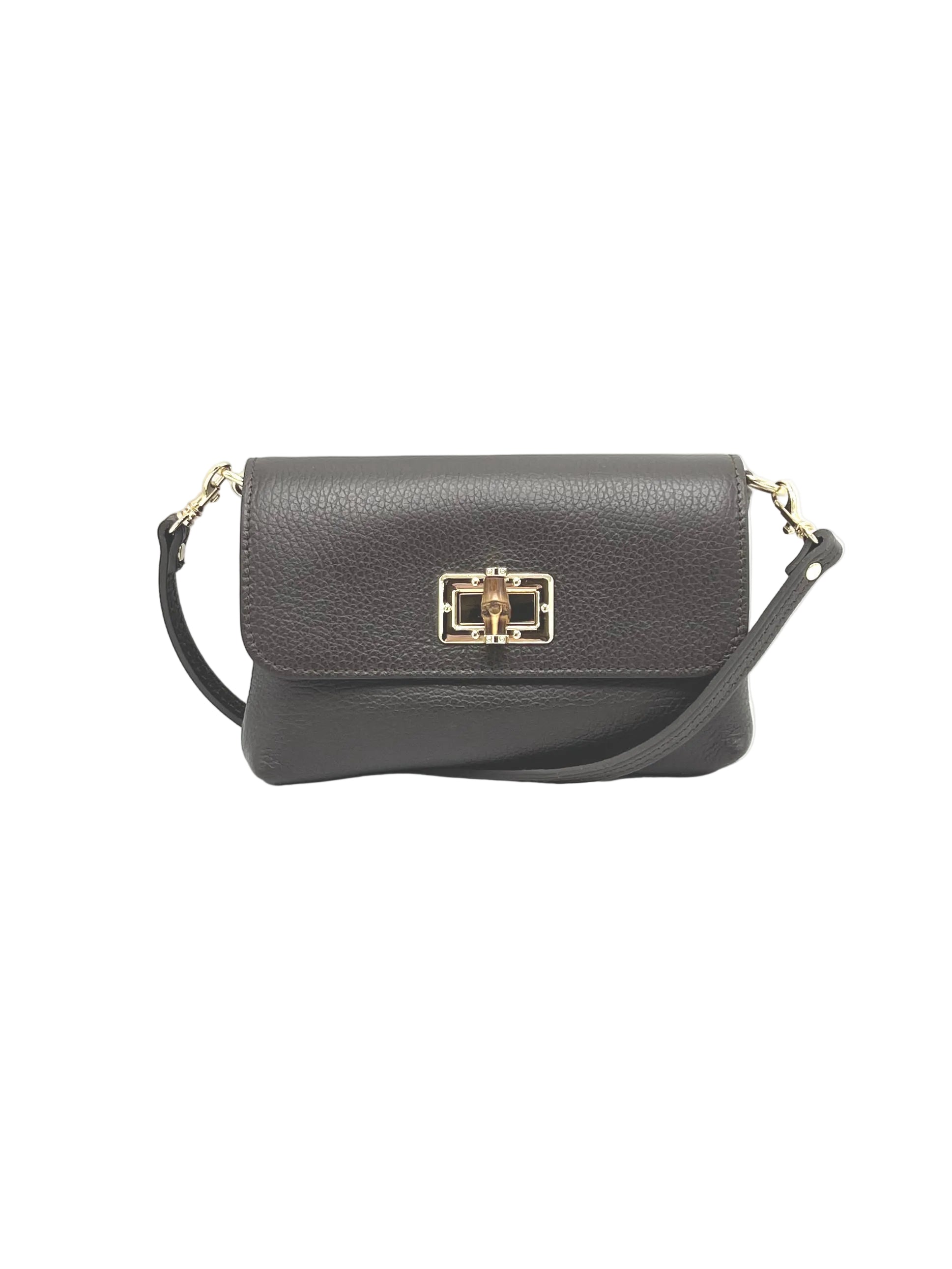 Summer Collection, Women's Genuine Leather Mini Flap Shoulder Bag, Made in Italy, art. 112720