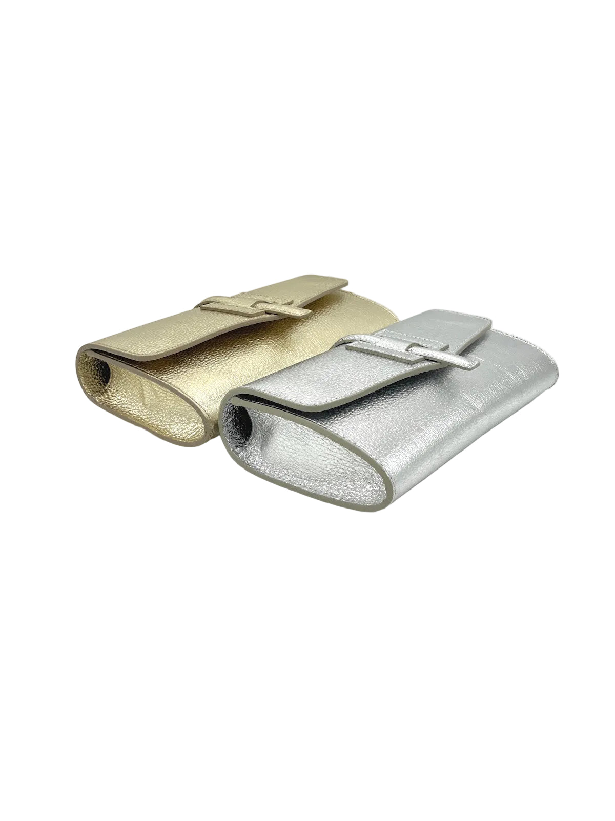 Women's Genuine Leather Flap Clutch with Detachable Strap, Made in Italy, art. 112740LA