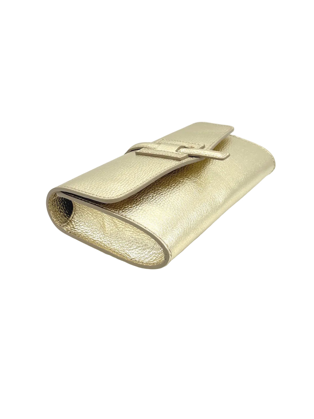 Women's Genuine Leather Flap Clutch with Detachable Strap, Made in Italy, art. 112740LA