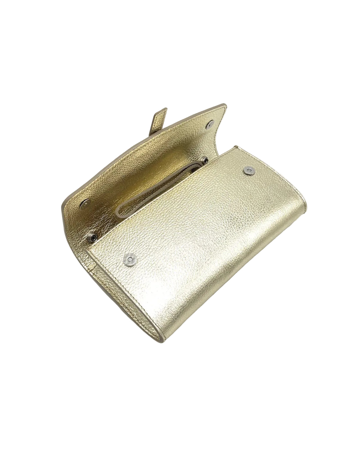 Women's Genuine Leather Flap Clutch with Detachable Strap, Made in Italy, art. 112740LA