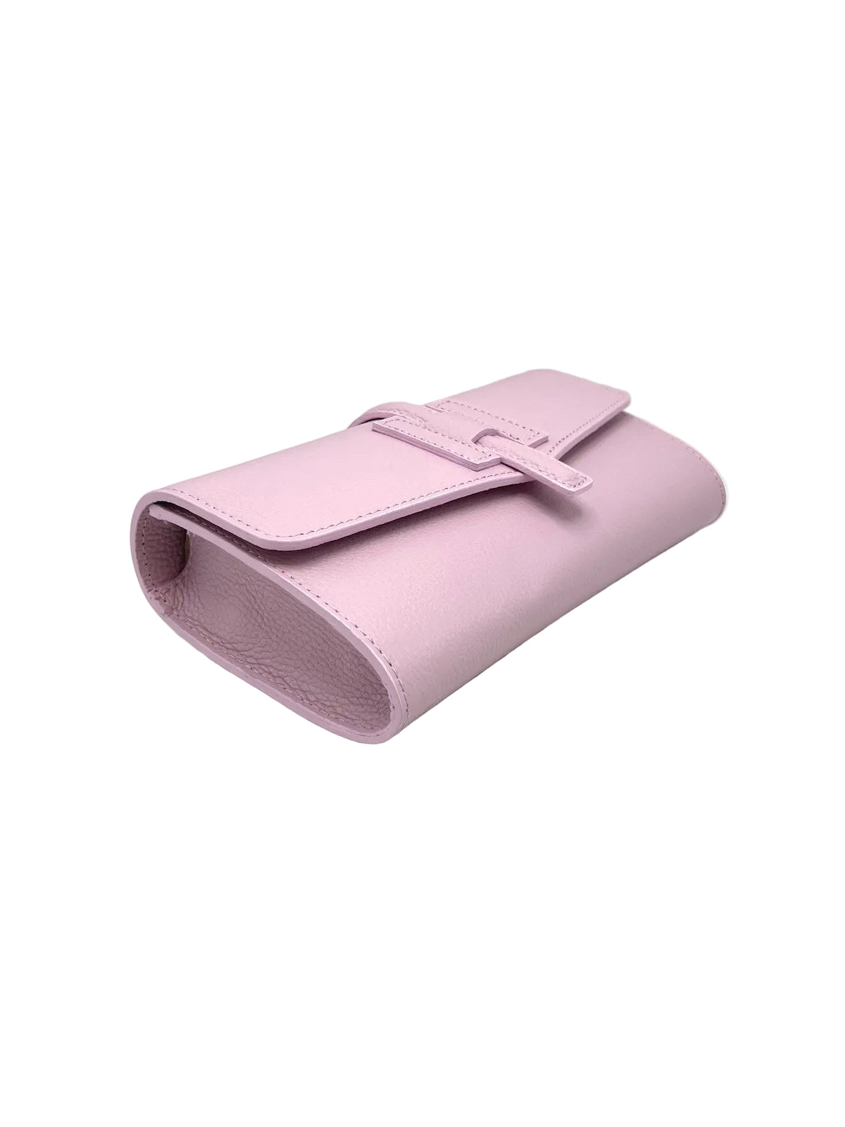 Women's Genuine Leather Flap Clutch with Detachable Strap, Made in Italy, art. 112740
