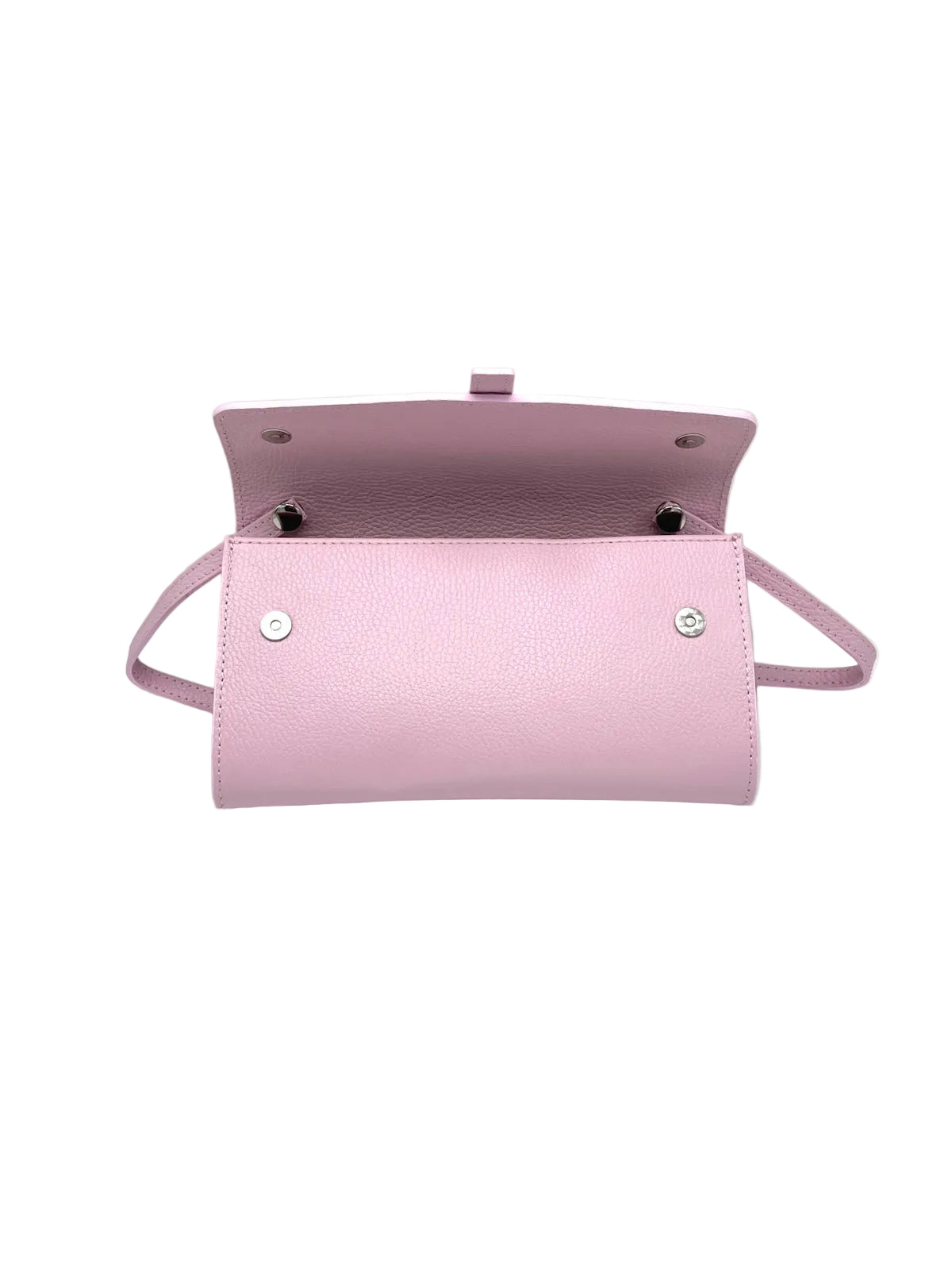 Women's Genuine Leather Flap Clutch with Detachable Strap, Made in Italy, art. 112740