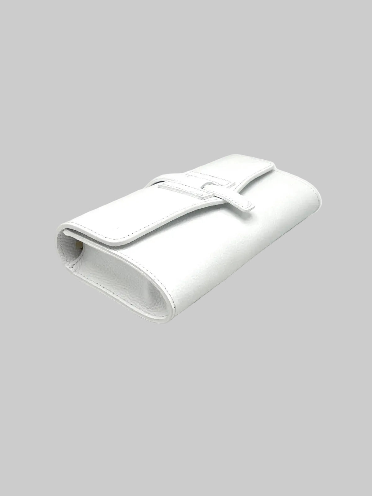 Women's Genuine Leather Flap Clutch with Detachable Strap, Made in Italy, art. 112740