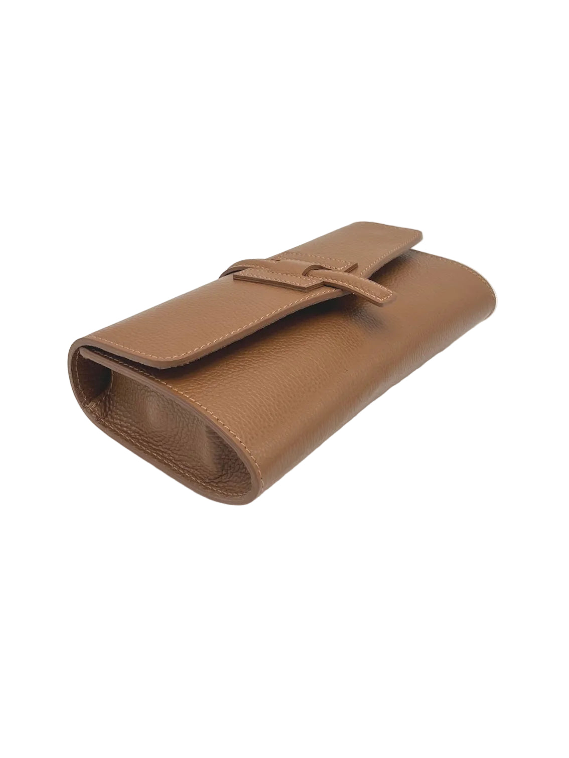 Women's Genuine Leather Flap Clutch with Detachable Strap, Made in Italy, art. 112740