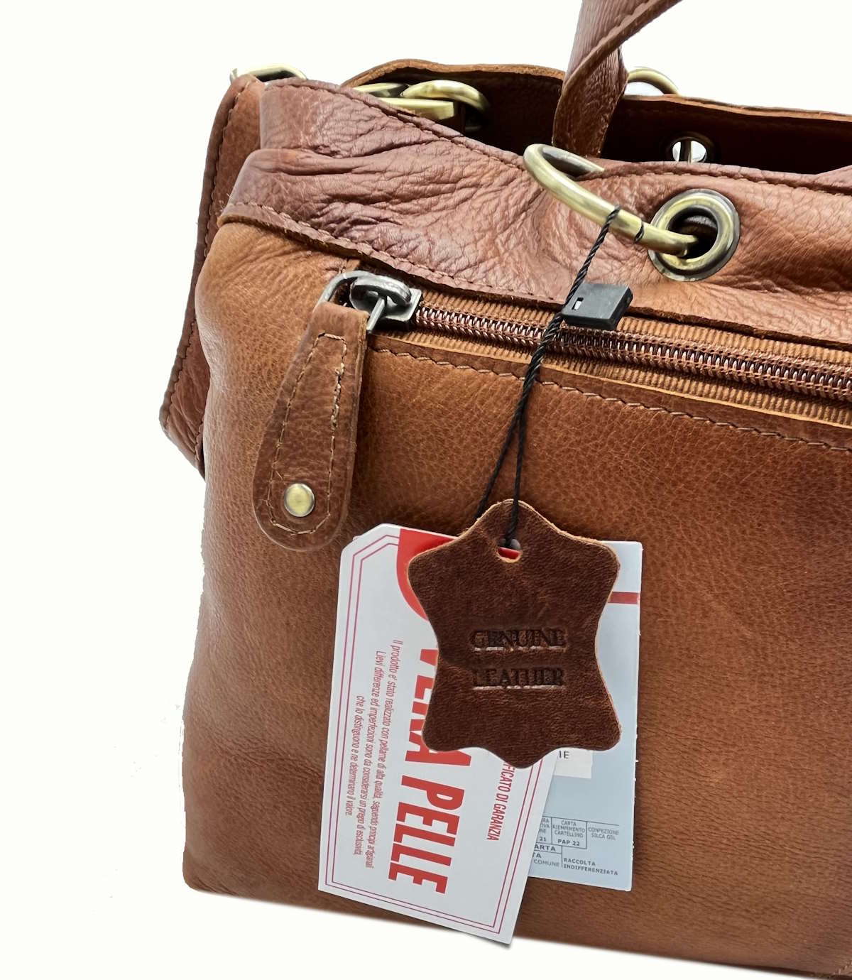 Genuine Leather shoulder bag, Brand Basile,  art. BA3672DX.392