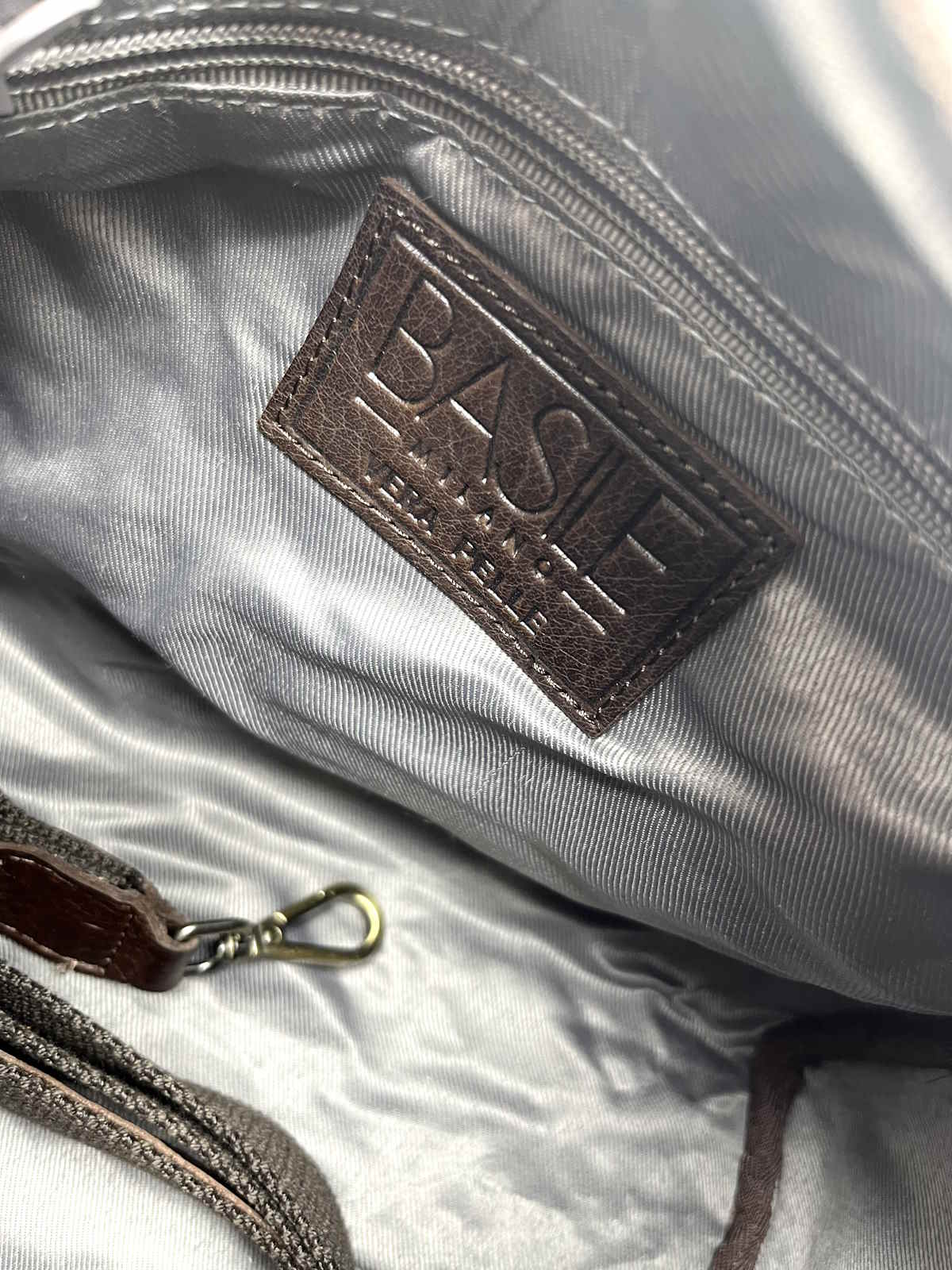 Genuine Leather shoulder bag, Brand Basile,  art. BA3674DX.392