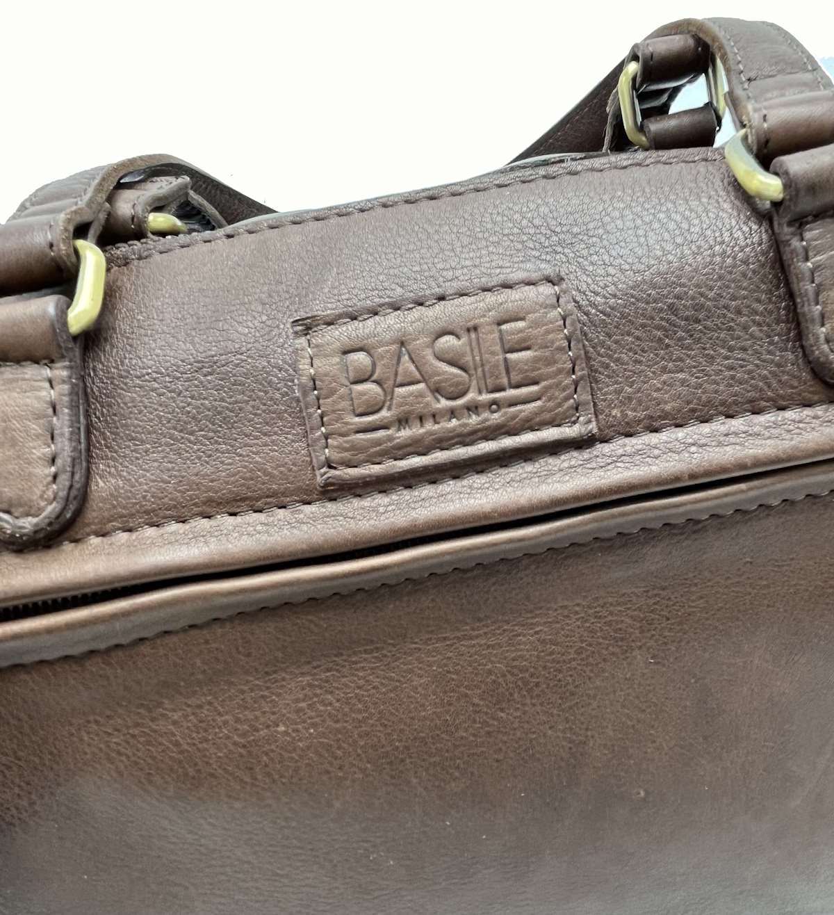 Genuine Leather shoulder bag, Brand Basile,  art. BA3673DX.392