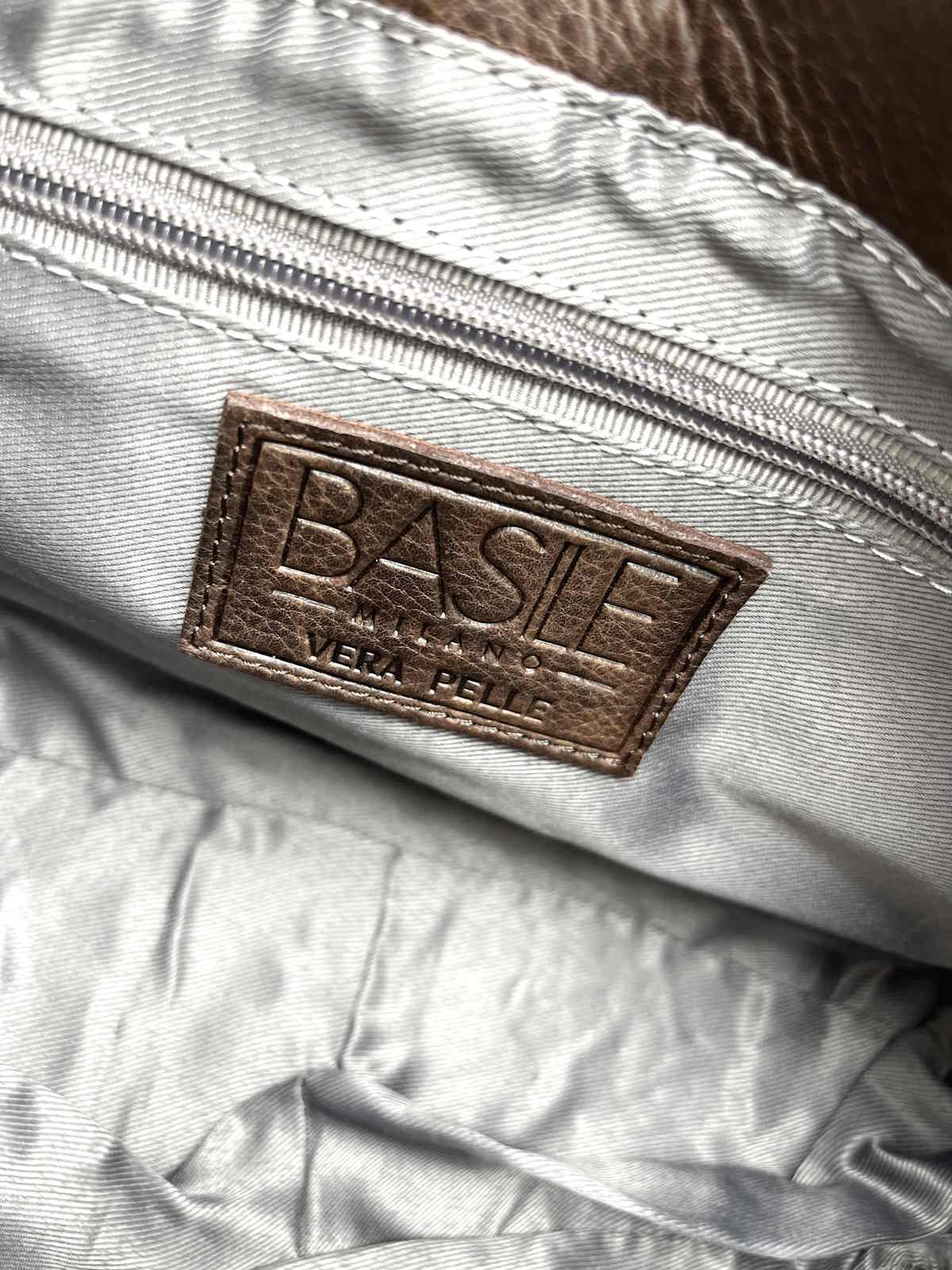 Genuine Leather shoulder bag, Brand Basile,  art. BA3673DX.392