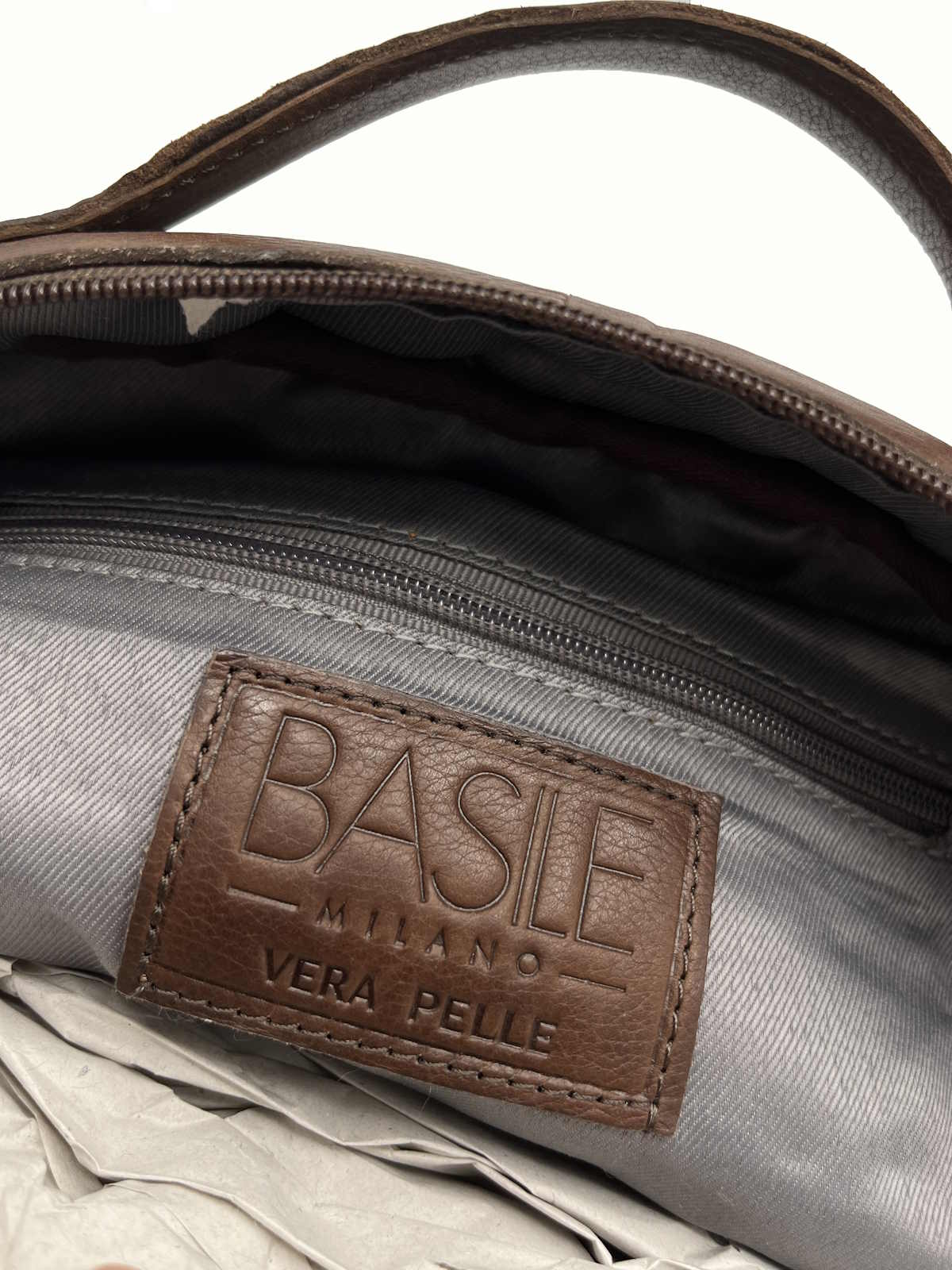 Genuine Leather backpack, Brand Basile,  art. BA3545DX.392
