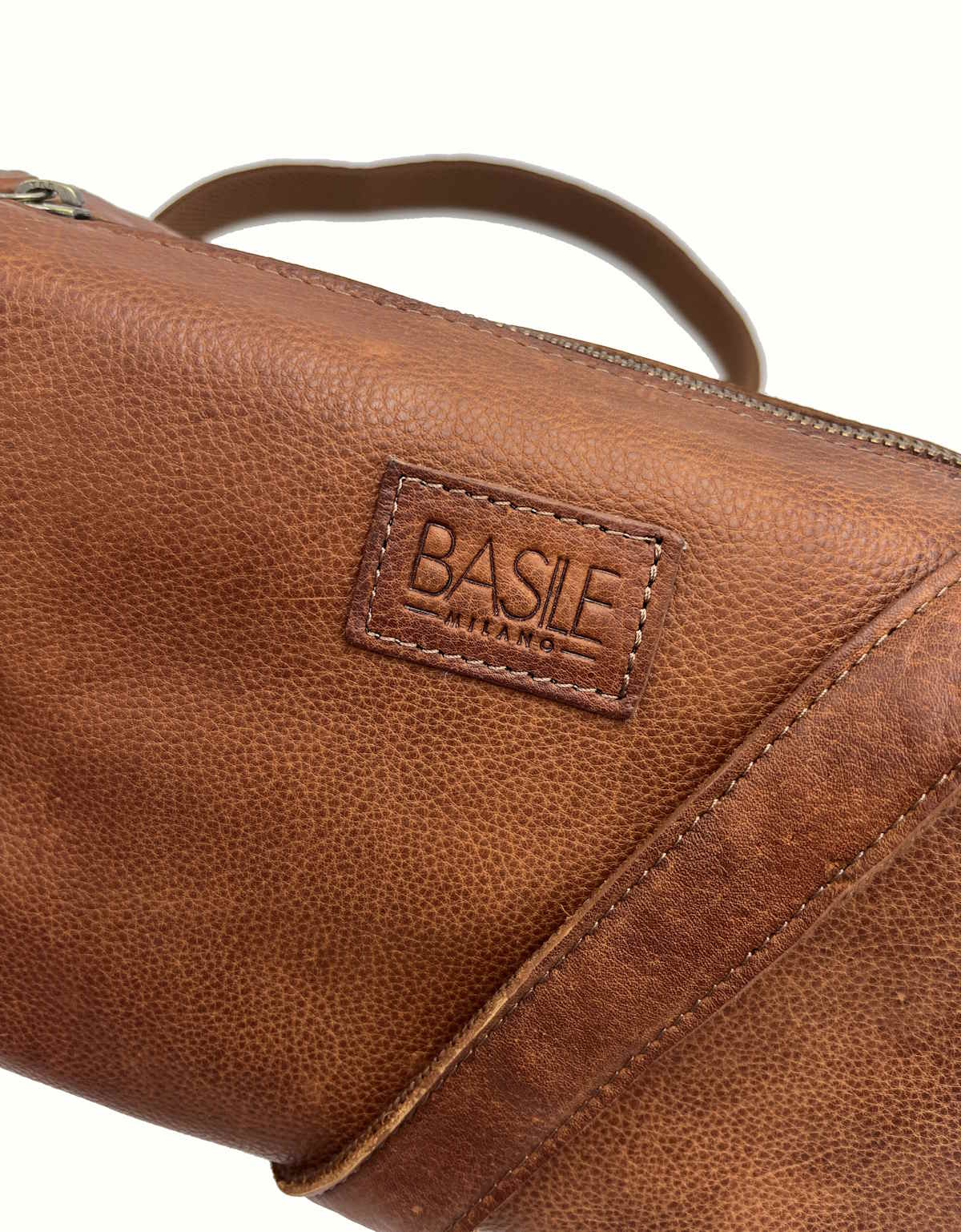 Genuine Leather shoulder bag, Brand Basile,  art. BA3664DX.392