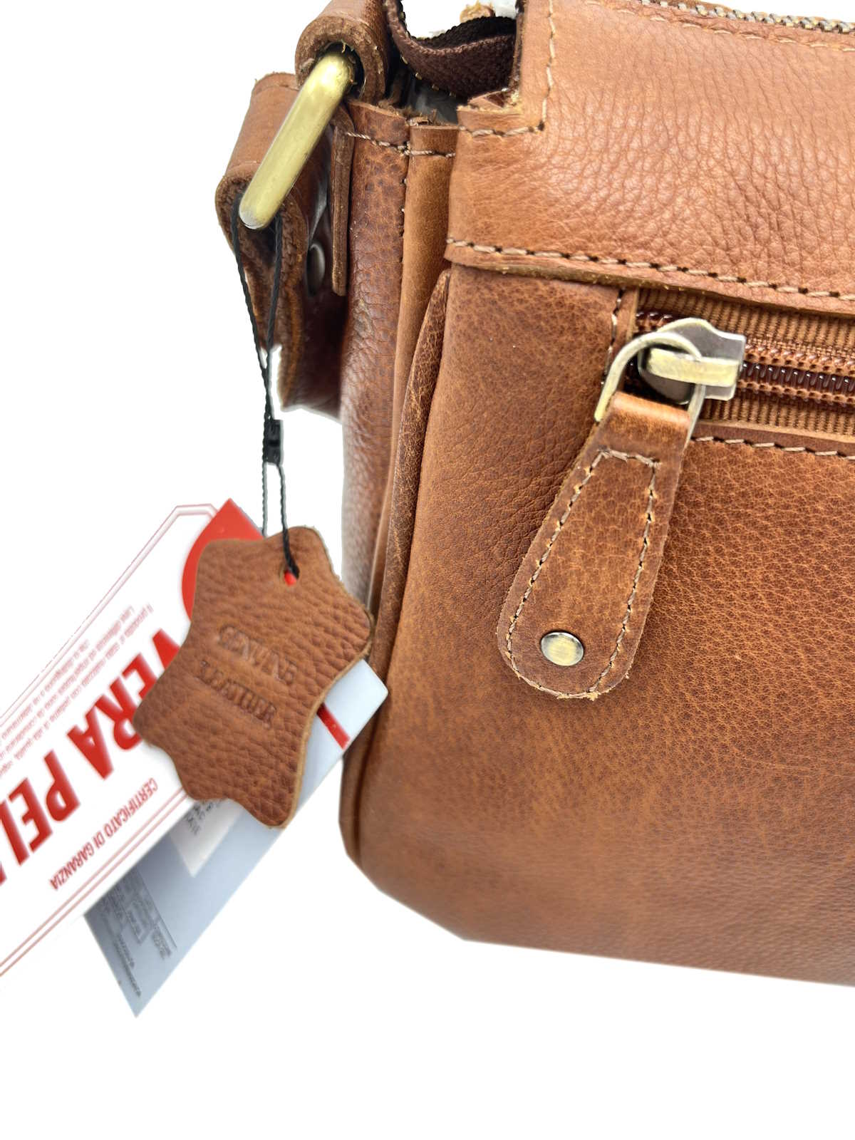 Genuine Leather shoulder bag, Brand Basile,  art. BA3664DX.392