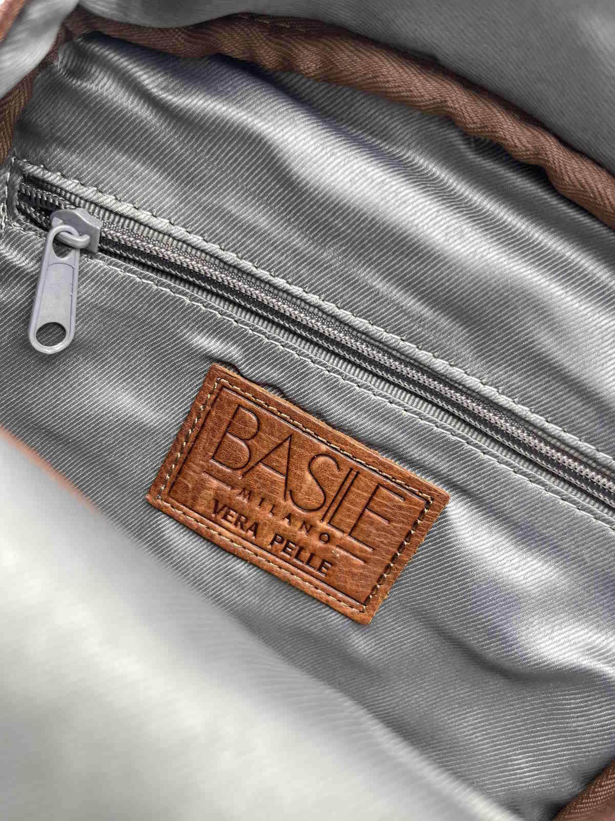 Genuine Leather backpack, Brand Basile,  art. BA3666DX.392