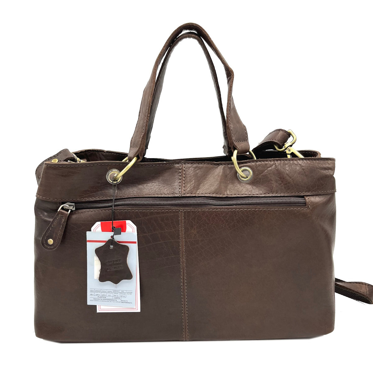 Genuine Leather shoulder bag, Brand Basile,  art. BA3672TI.392