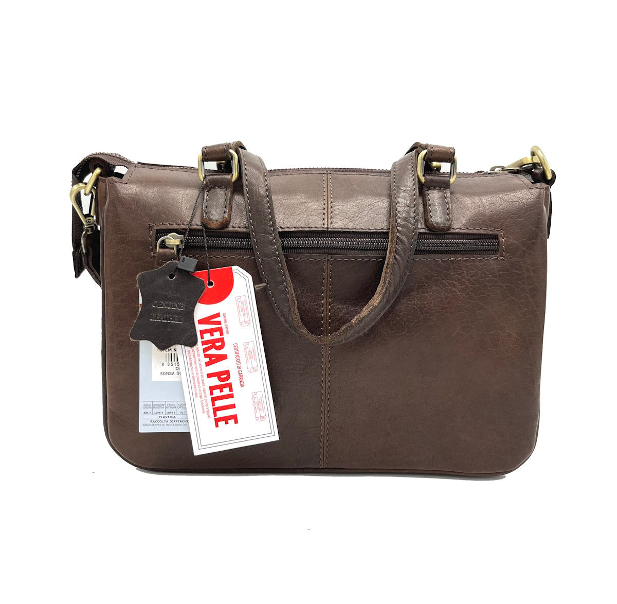 Genuine Leather shoulder bag, Brand Basile,  art. BA3673TI.392