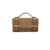 Suede leather mini clutch bag with chain, Made in Italy, art. 112629