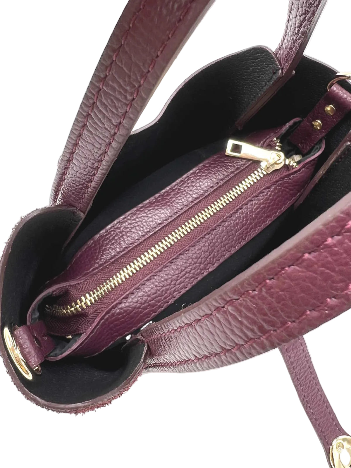 Women's Genuine Leather and Suede Shoulder Bag, Made in Italy, art. 112750