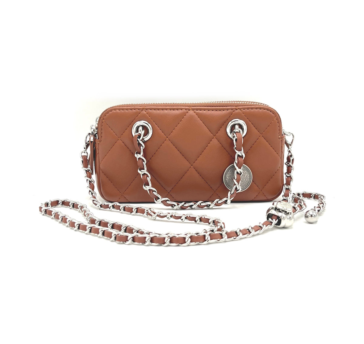 Genuine leather mini chain bag,  art. 2507