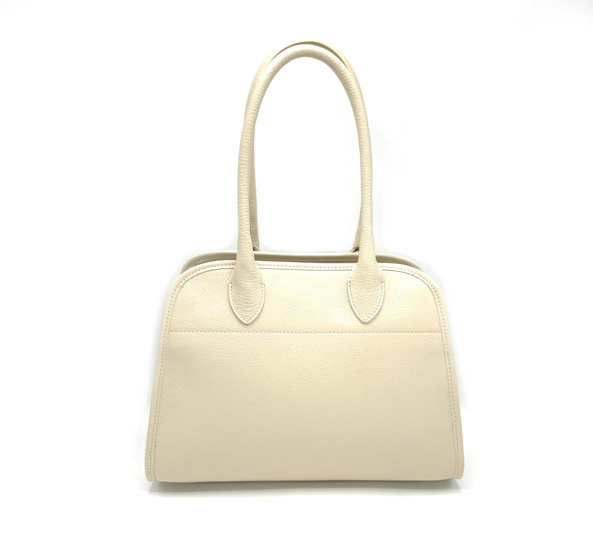 Genuine leather shoulder bag, Medium size, Made in Italy, art. 112508