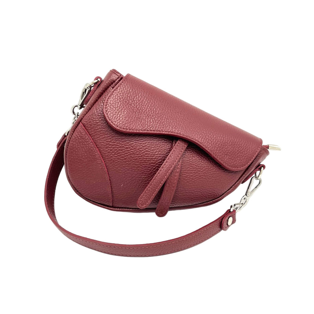 Genuine leather shoulder bag, Made in Italy, art. 112436