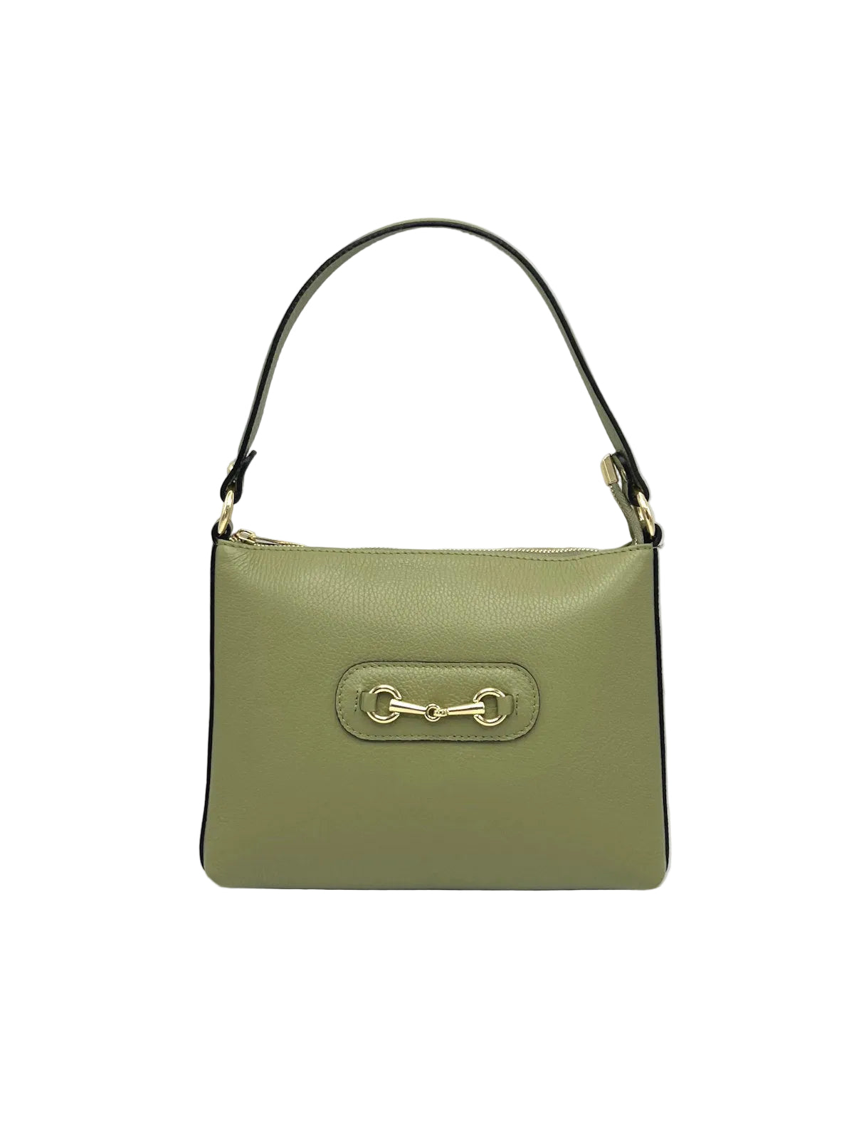Genuine leather shoulder bag with crossbody strap, Made in Italy, art. 112660