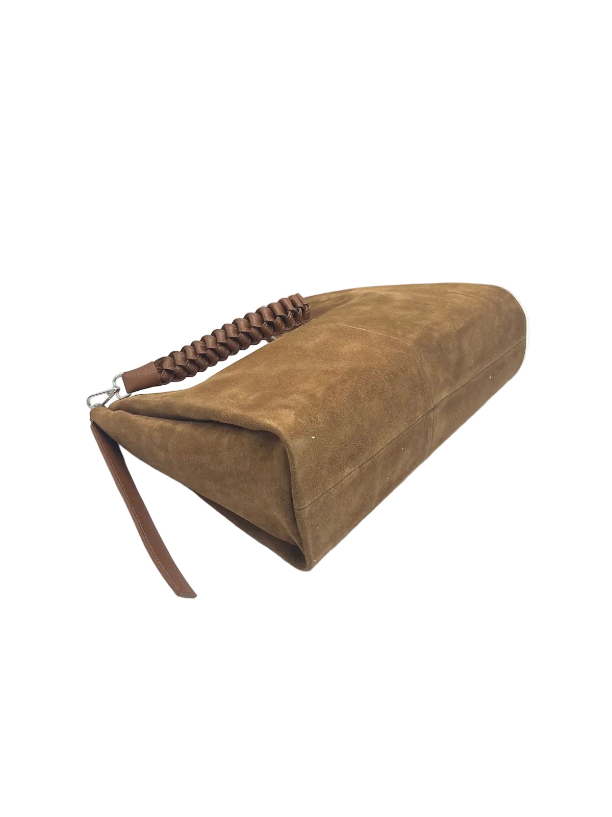 Suede and Genuine Leather shoulder bag with strap, Made in Italy, art. 112754