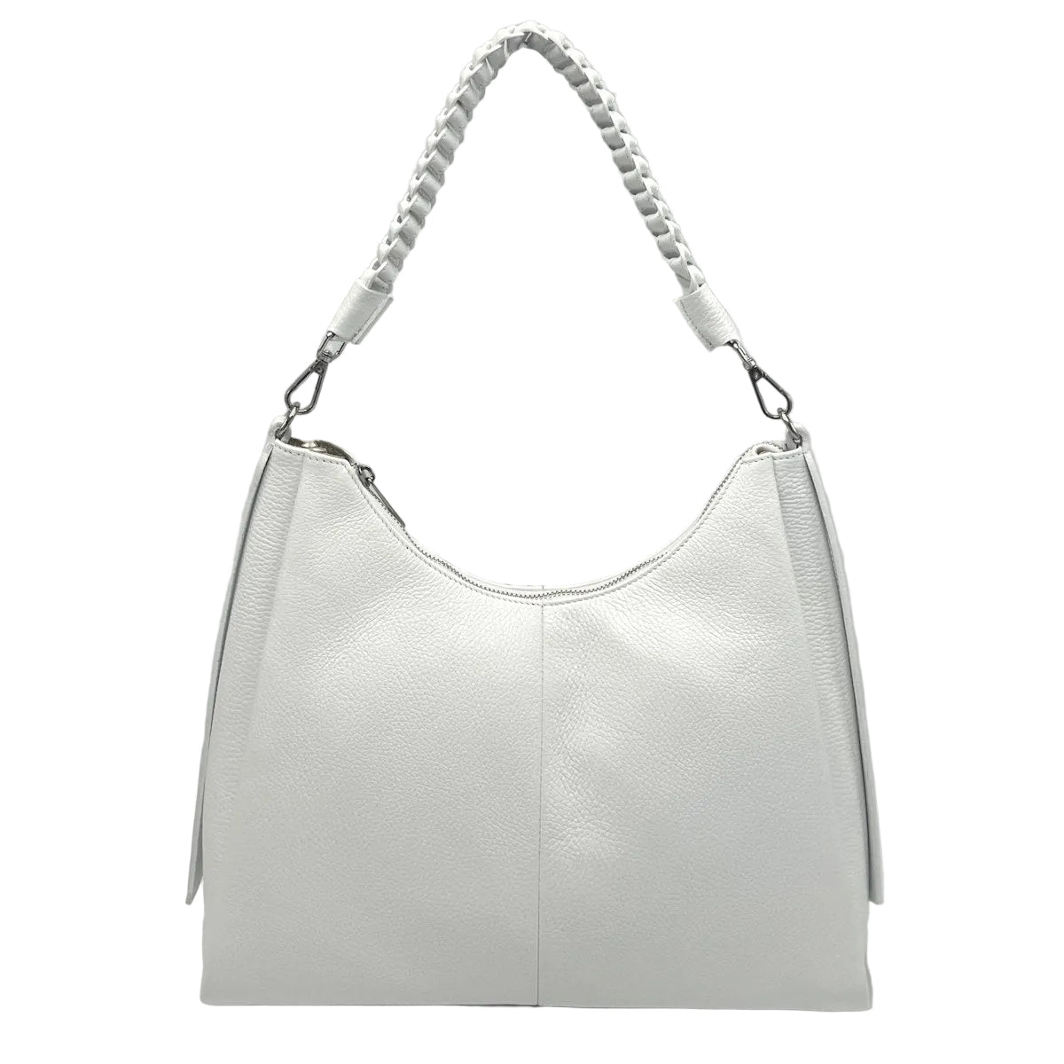 Borsa a tracolla in vera pelle con tracolla, Made in Italy, art. 112648
