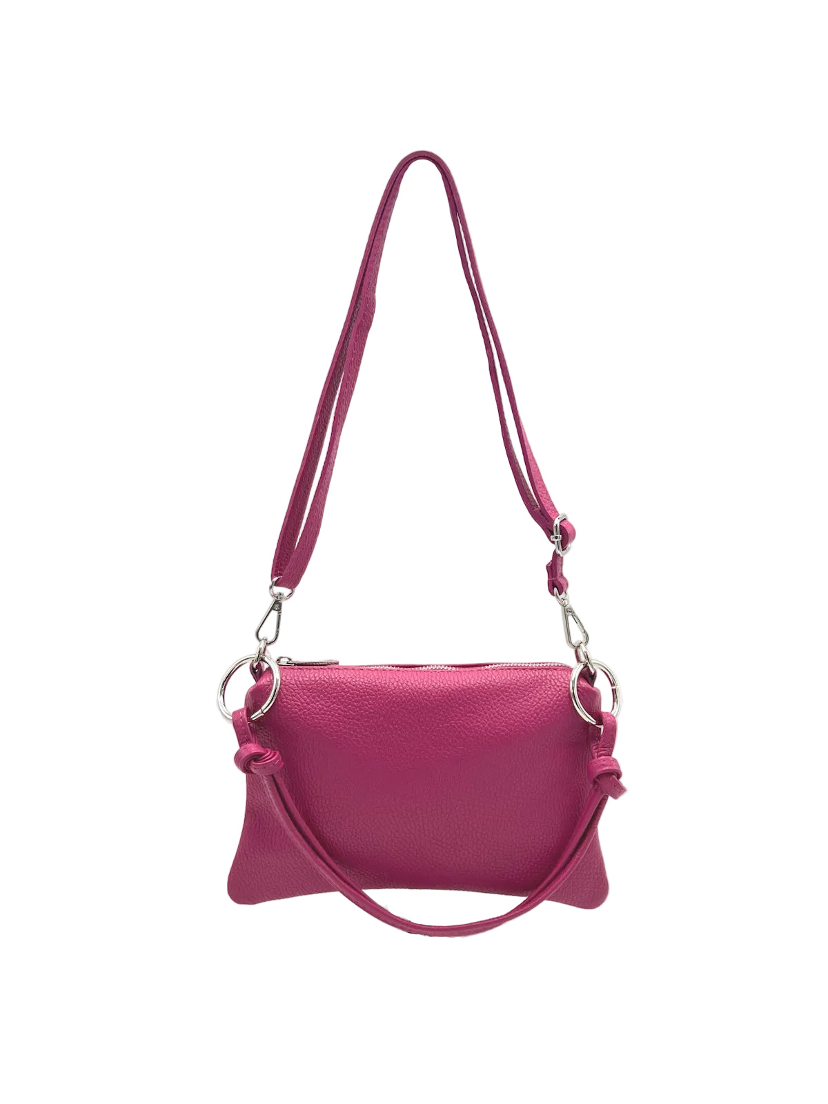Women's Genuine Leather Handbag with Removable Strap, Made in Italy, art. 112711