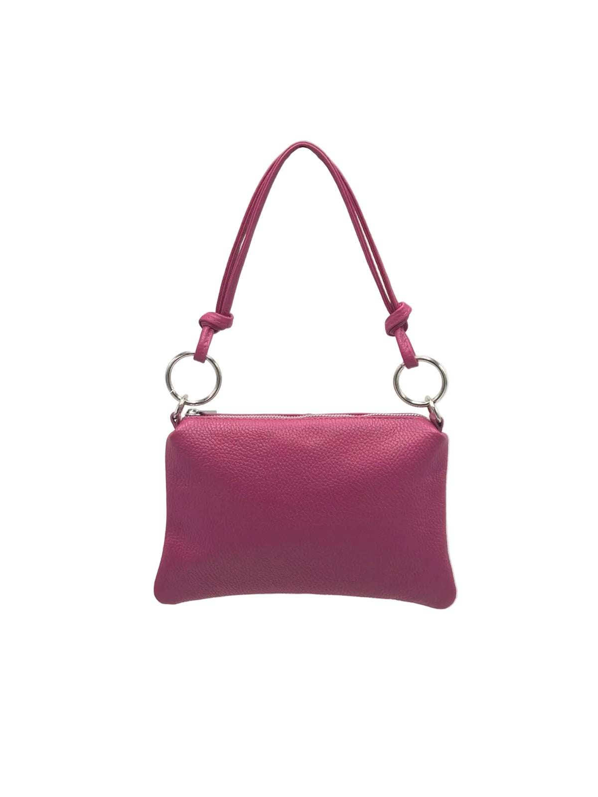 Women's Genuine Leather Handbag with Removable Strap, Made in Italy, art. 112711
