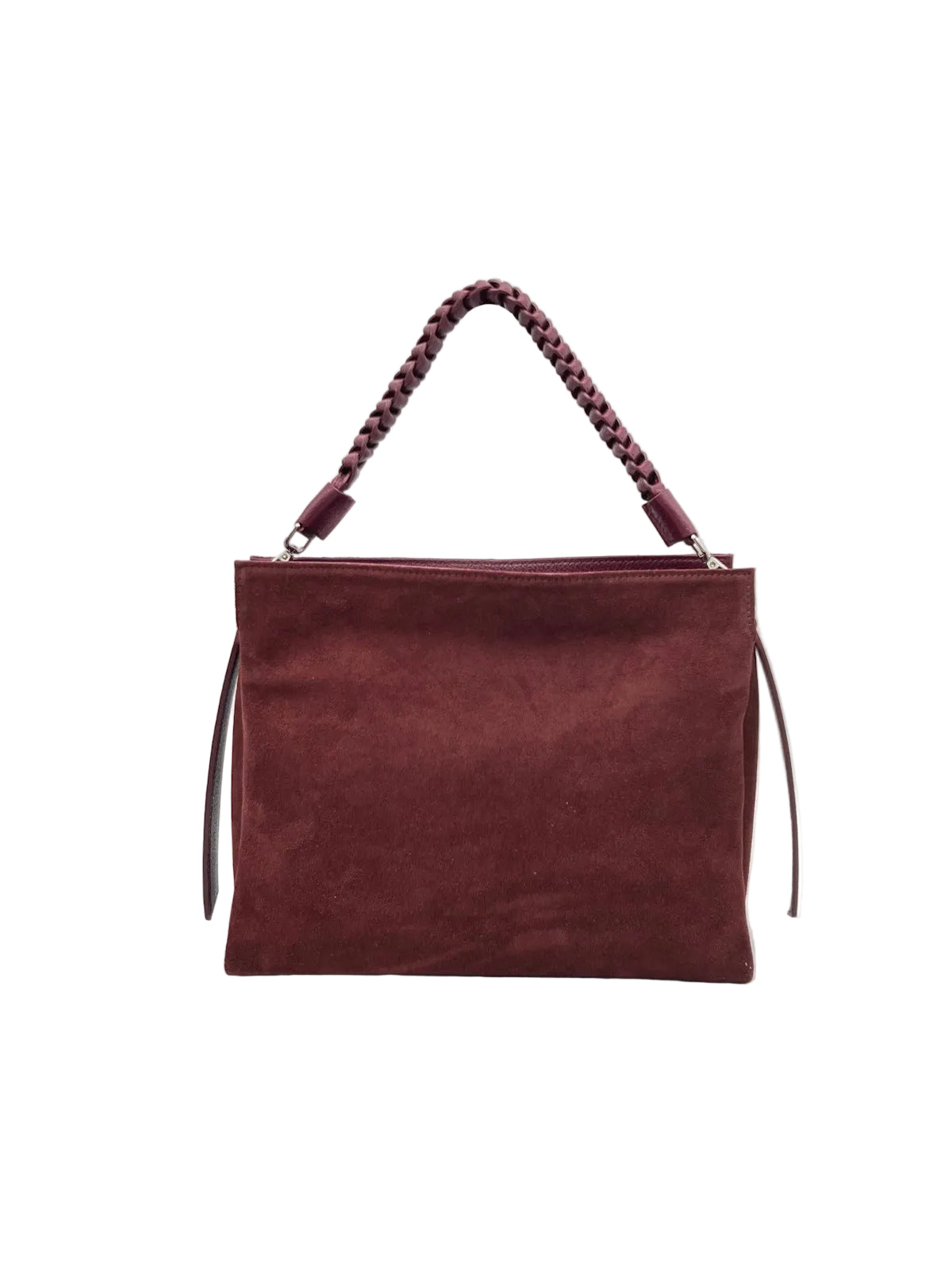 Suede and Genuine Leather Shoulder Bag, Made in Italy, art. 112756