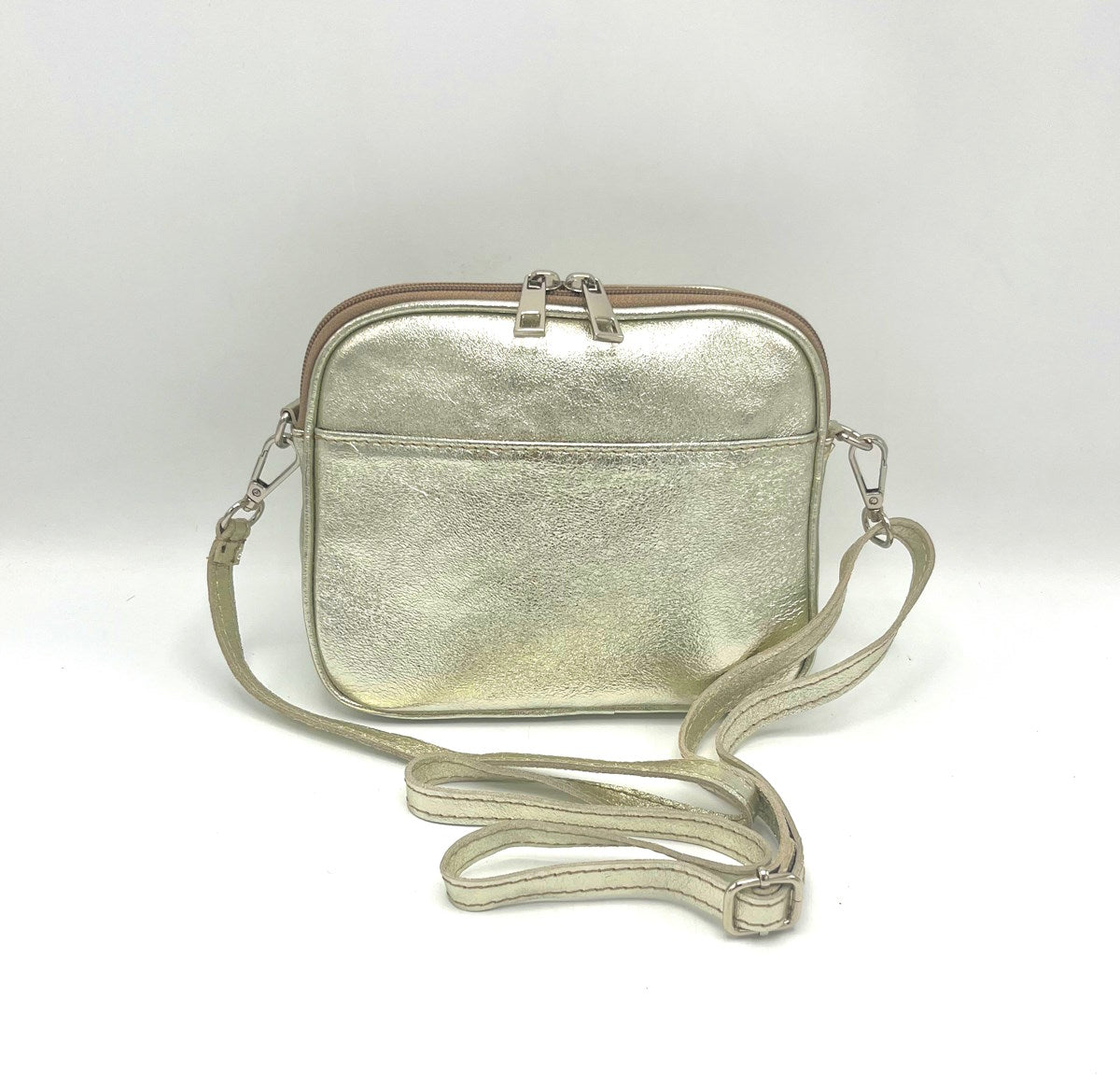 Small Genuine leather shoulder bag, Made in Italy, art. 112509