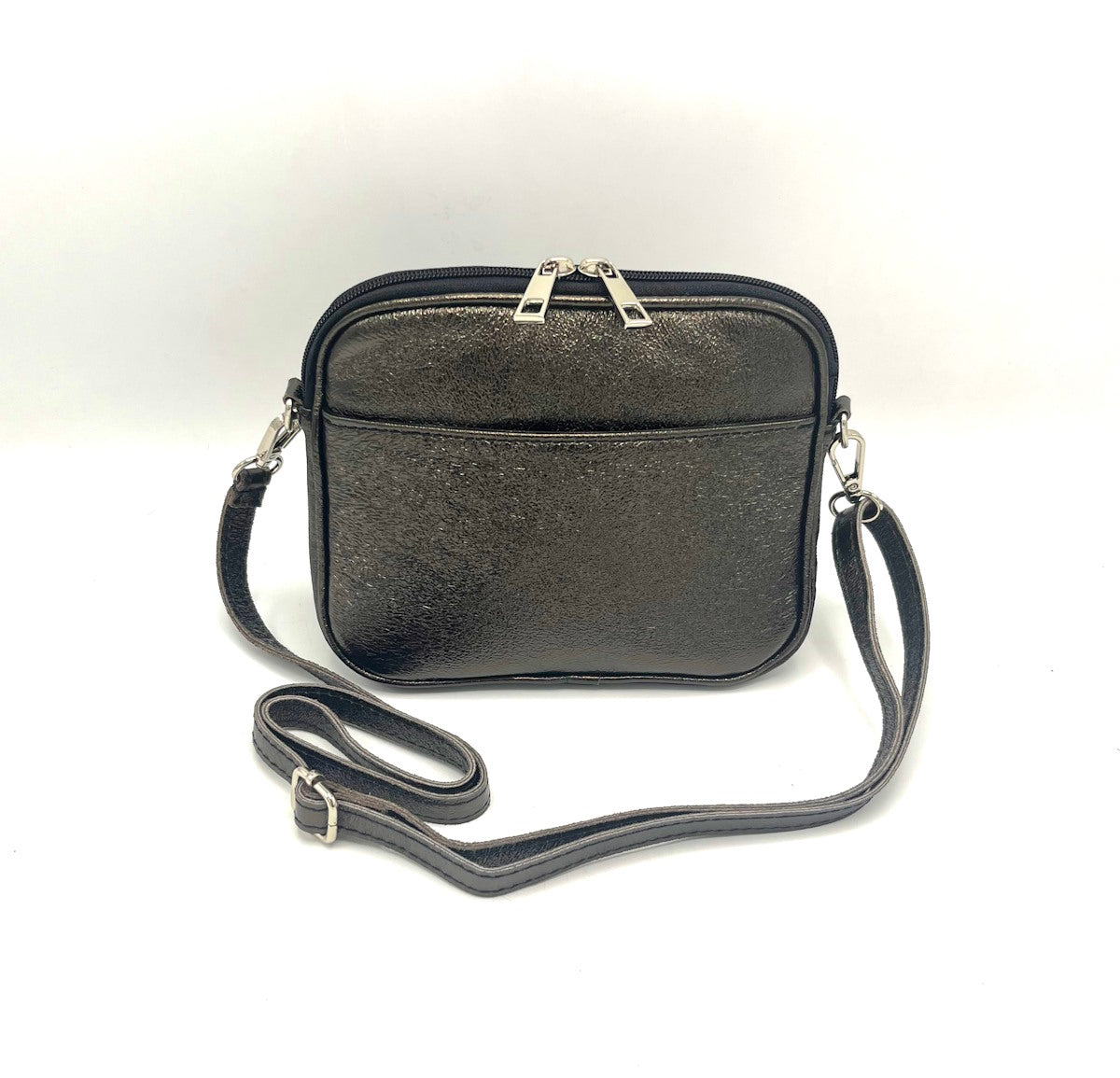 Small Genuine leather shoulder bag, Made in Italy, art. 112509