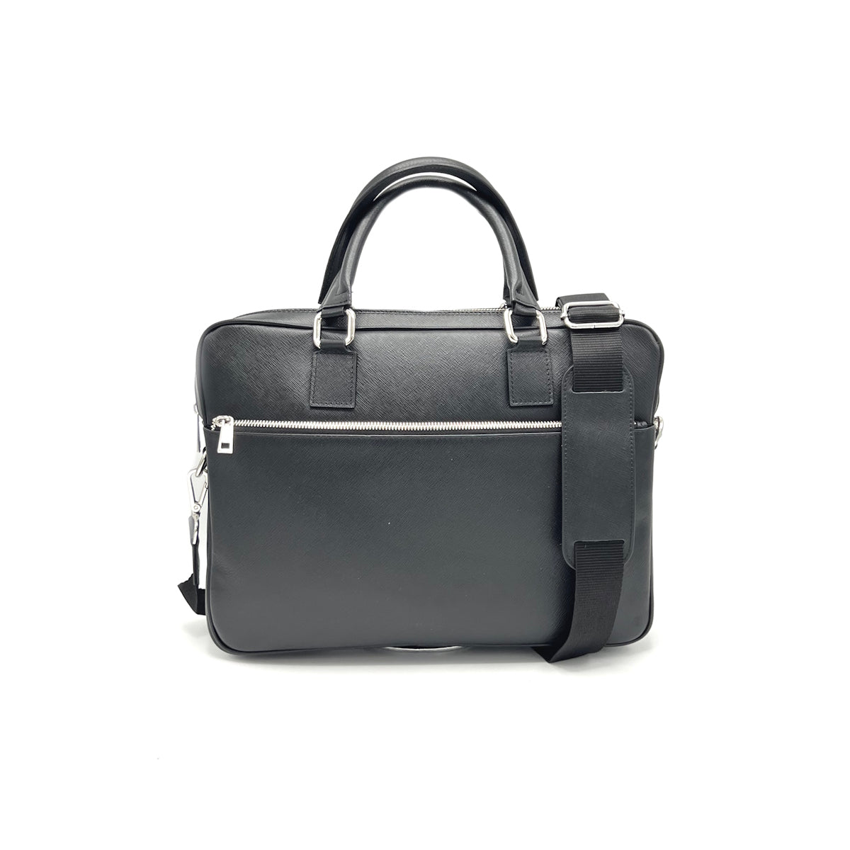 Borsa da ufficio da uomo in pelle Saffiano, Made in Italy, art. 112632