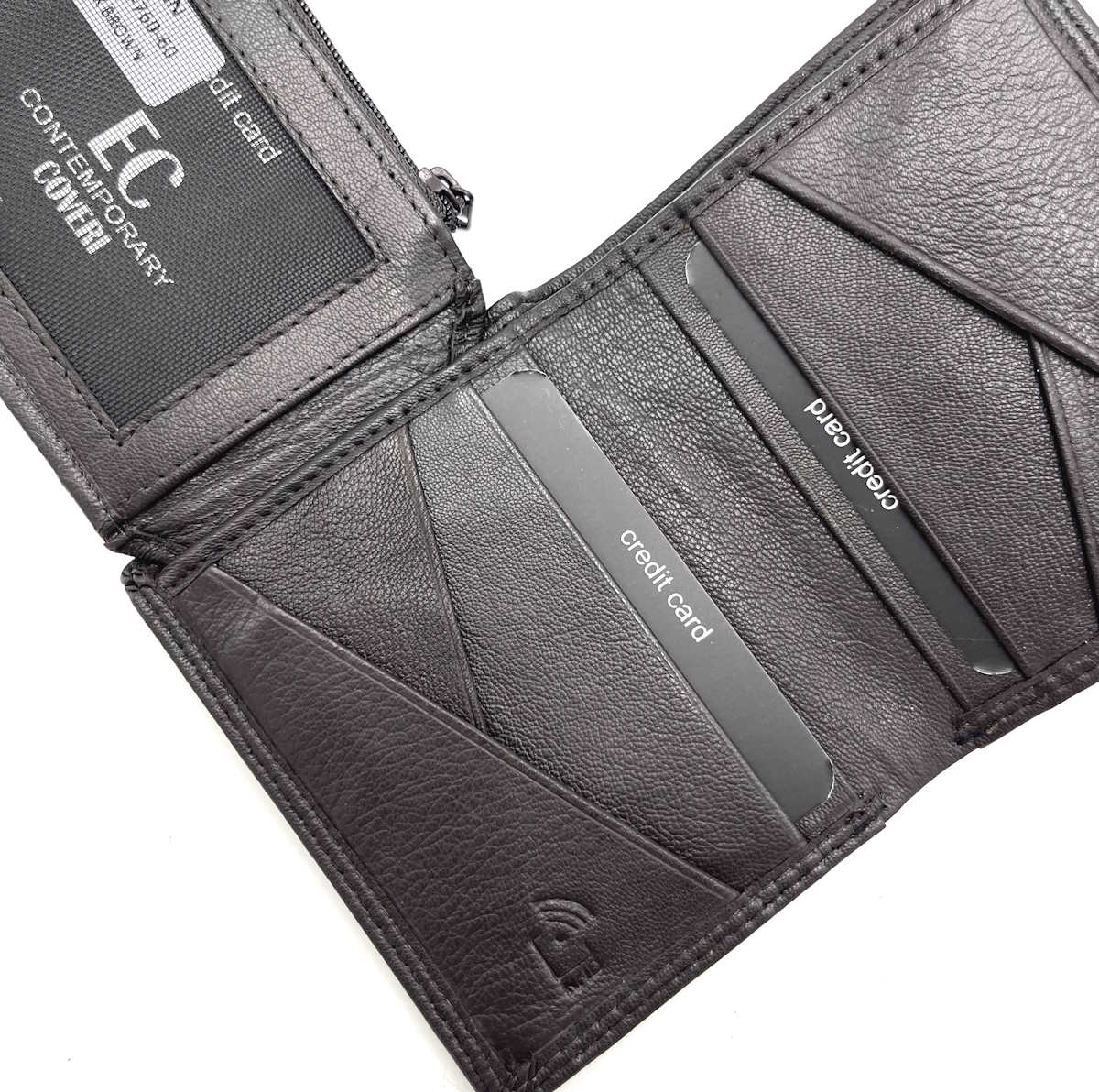 Genuine leather wallet, EC COVERI, for men, art. EC24760-60