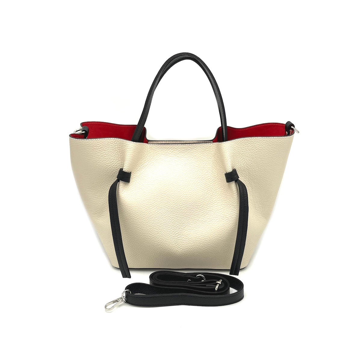 Borsa tote in vera pelle, Made in Italy, art. 112510