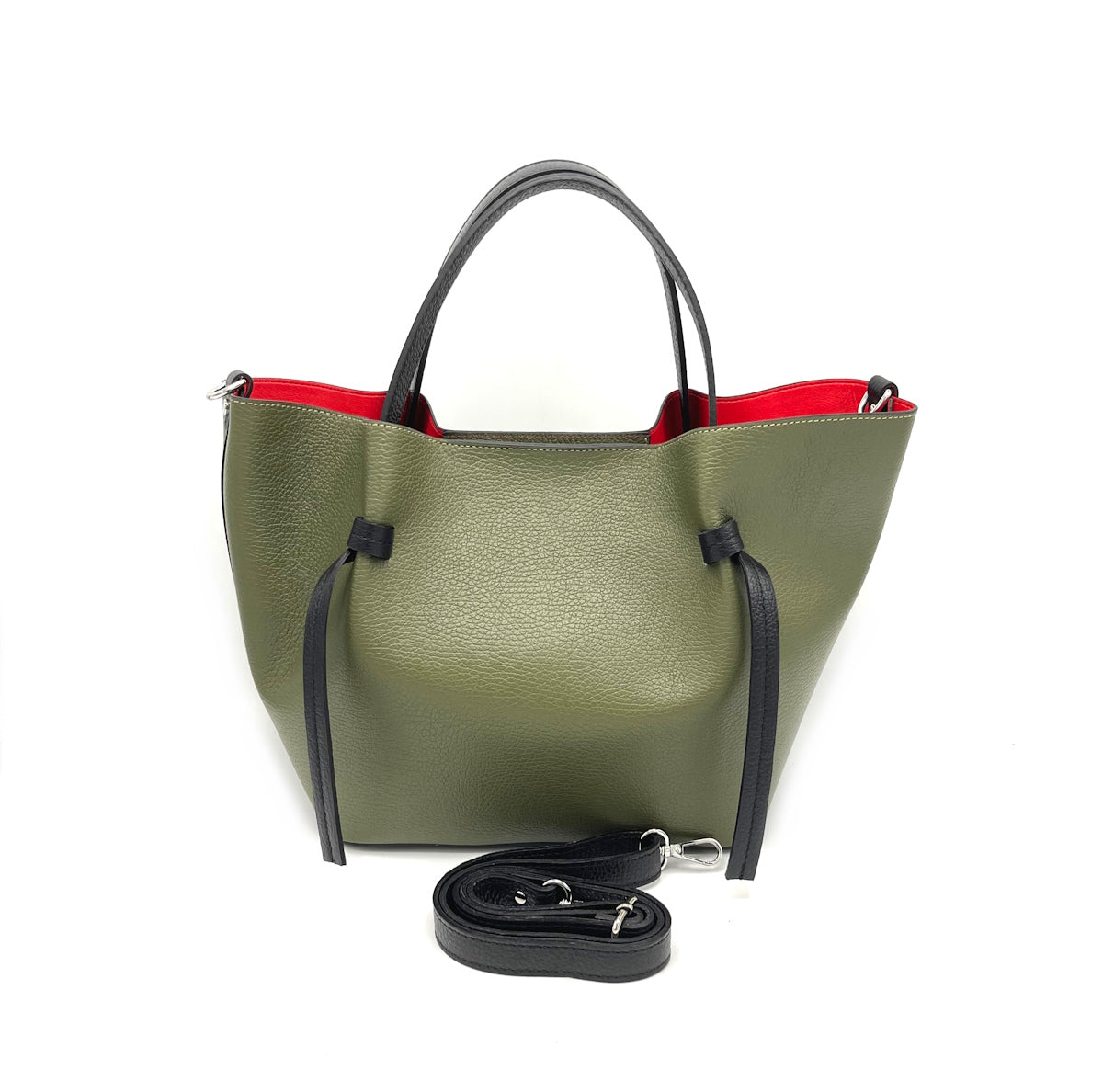 Borsa tote in vera pelle, Made in Italy, art. 112510