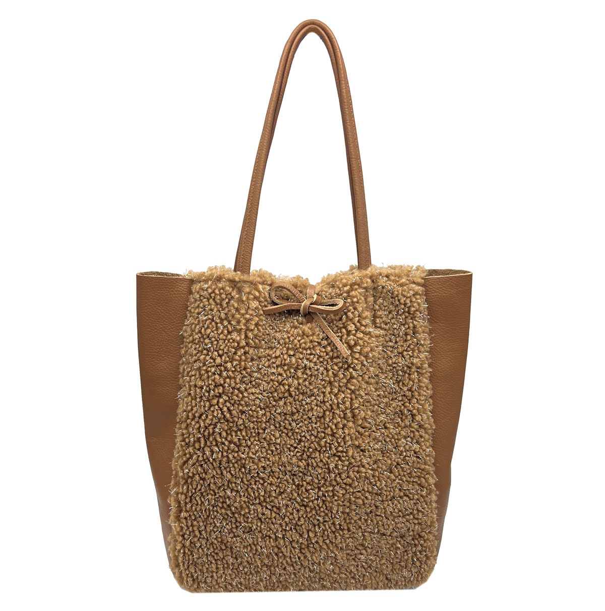 Borsa tote in vera pelle, Made in Italy, art. 112511