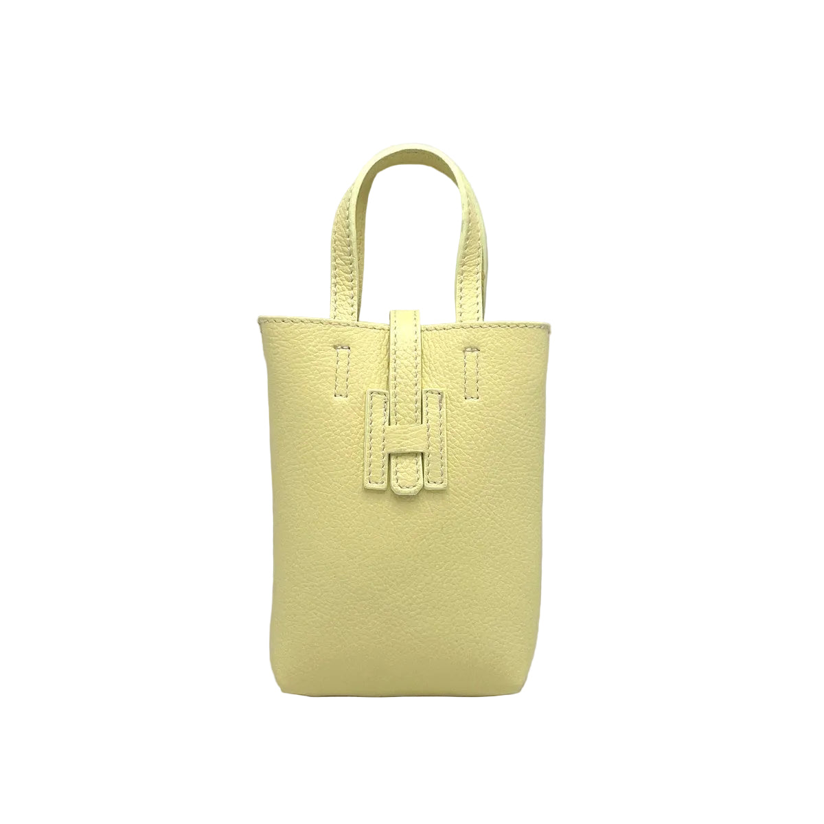 Borsa a tracolla porta cellulare in pelle laminata, Made in Italy, art. 112618LA